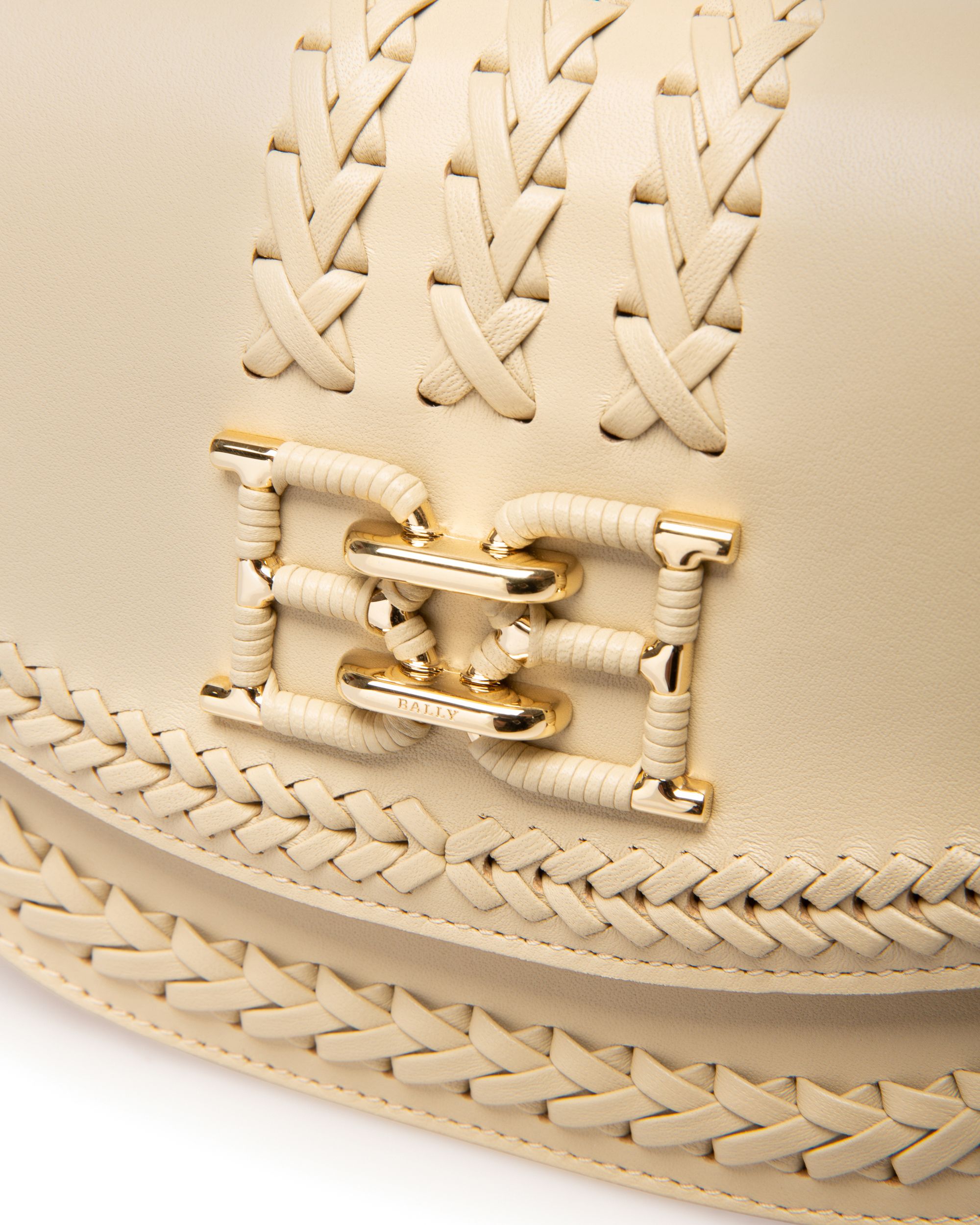 Baily Leather Minibag In Light Beige - Women's - Bally - 05