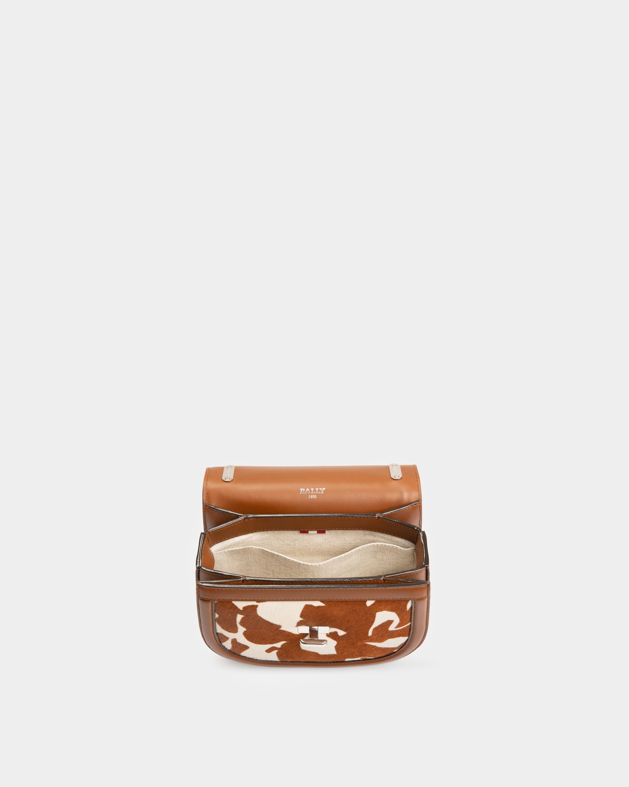 Baily Minibolso En Cuero De Color Blanco Y Marrón - Mujer - Bally - 04