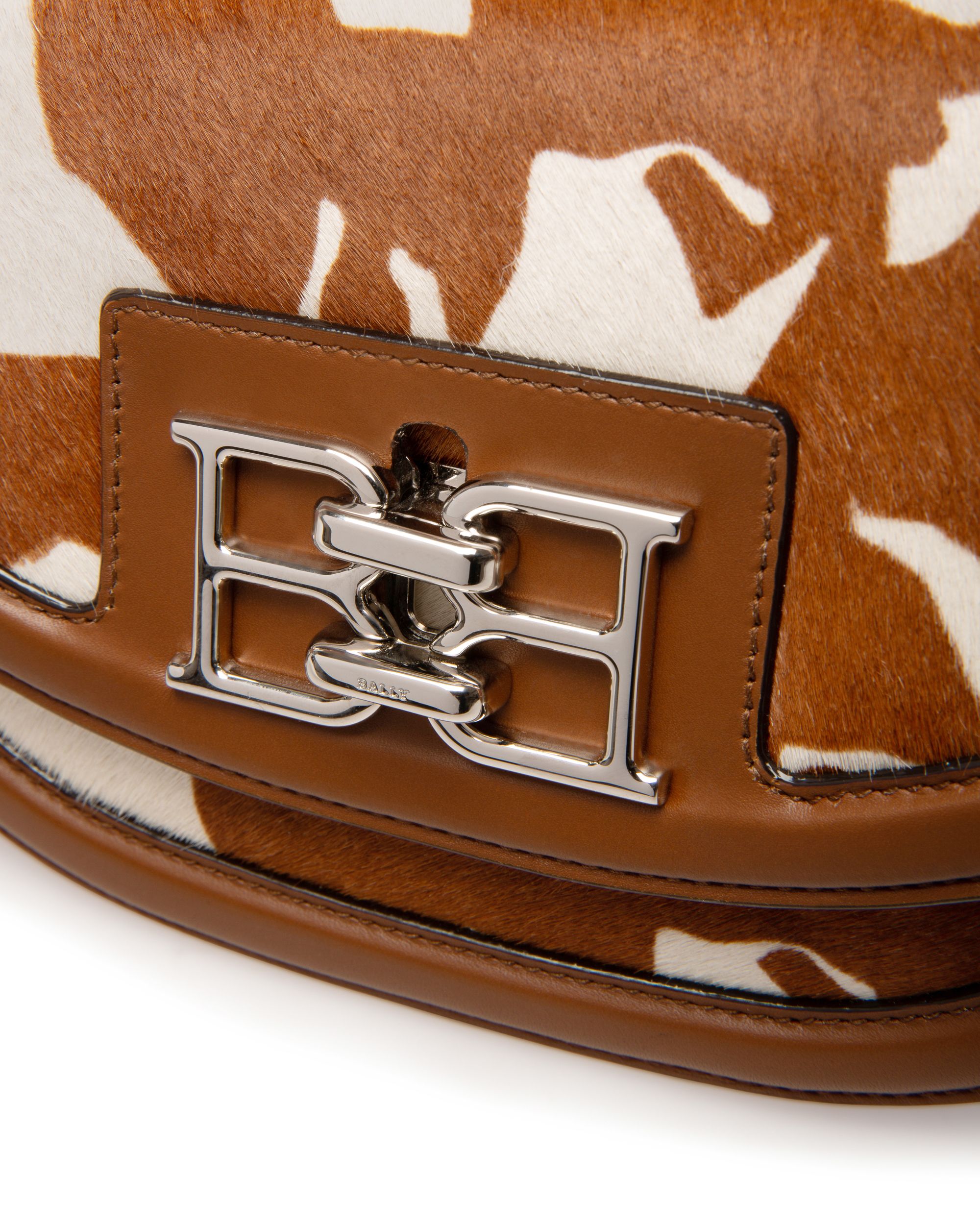 Baily Minibolso En Cuero De Color Blanco Y Marrón - Mujer - Bally - 06