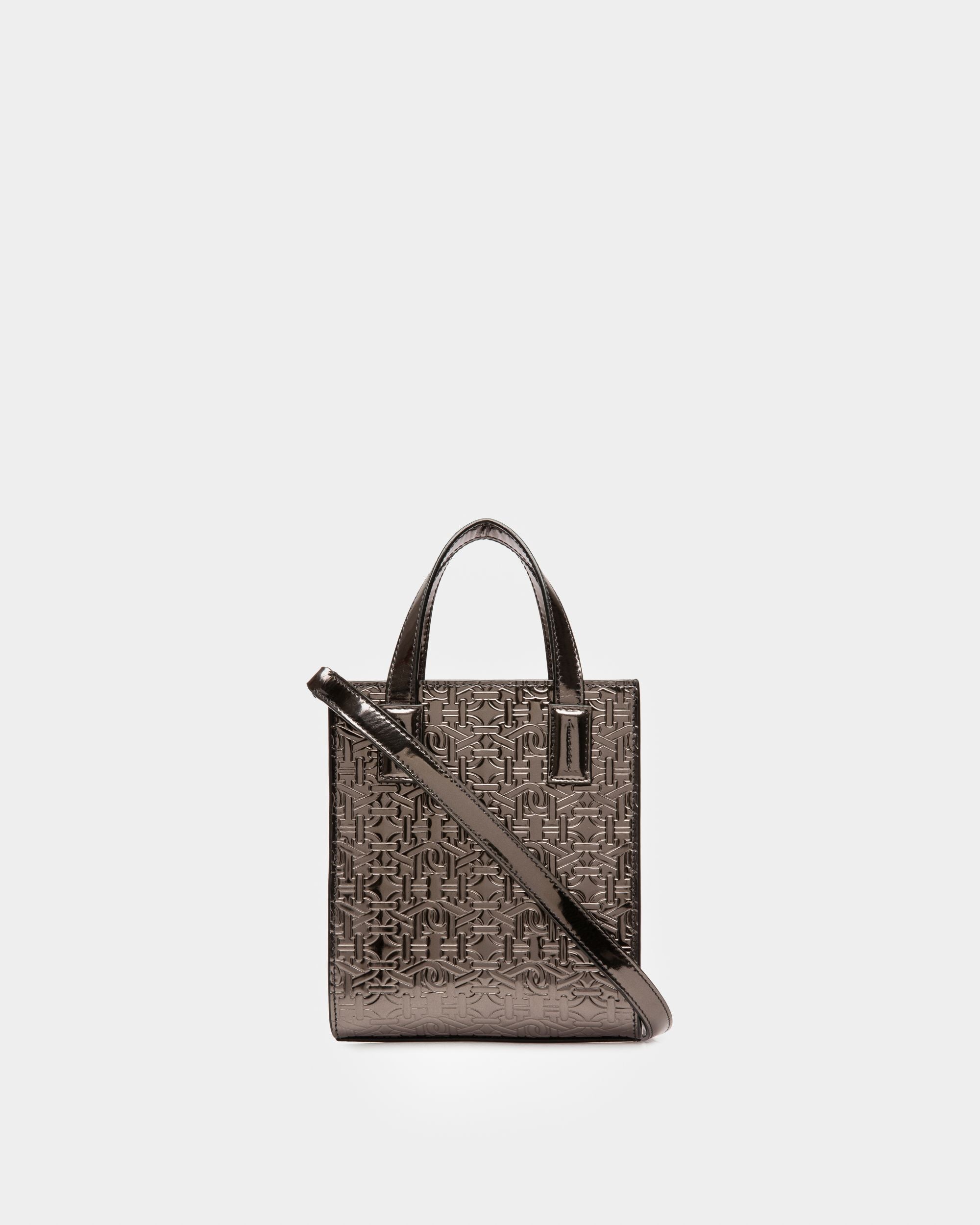 Crystalia Xs Minibag In Dark Mineral Leather - Women's - Bally - 02