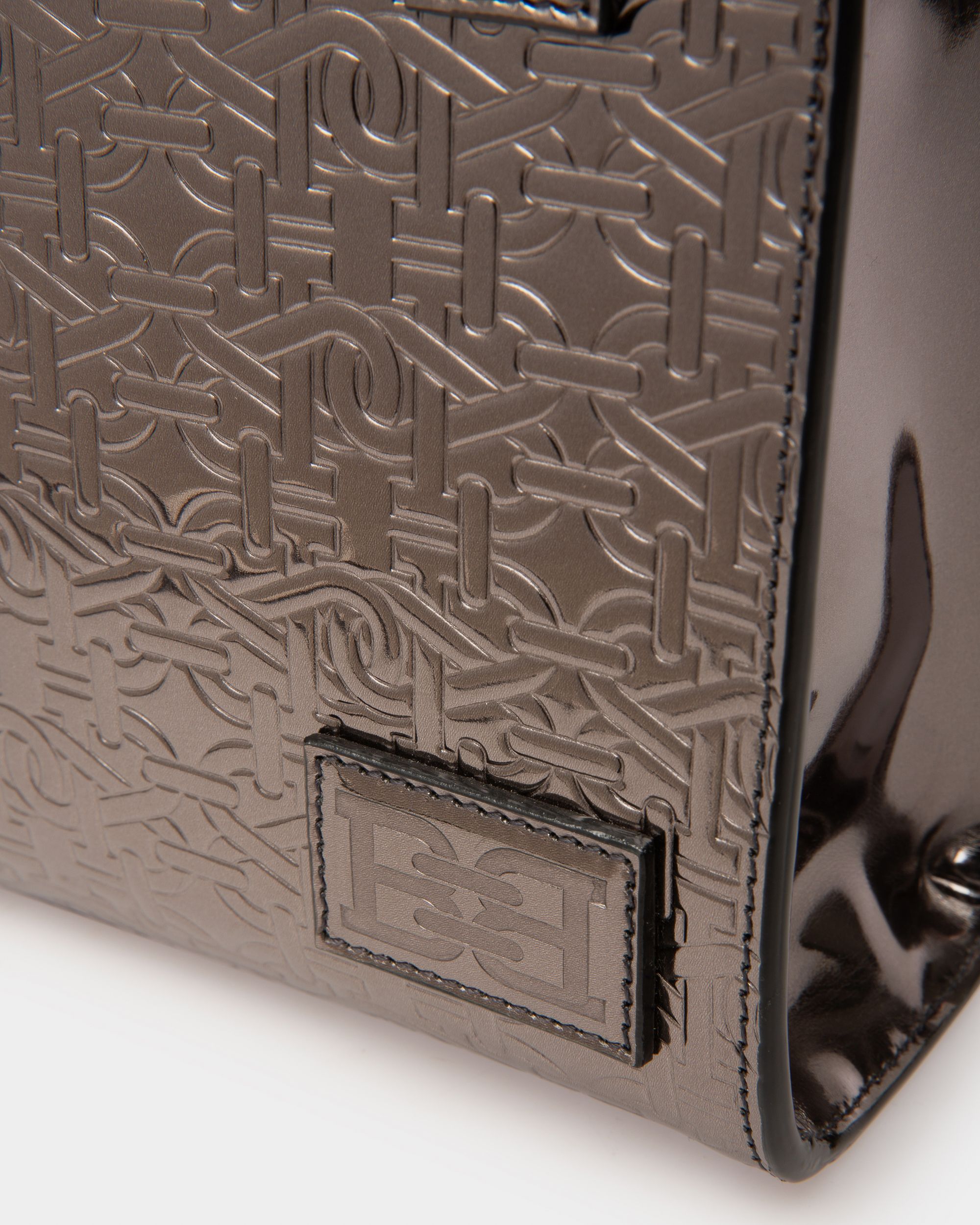Crystalia Xs Minibag In Dark Mineral Leather - Women's - Bally - 04