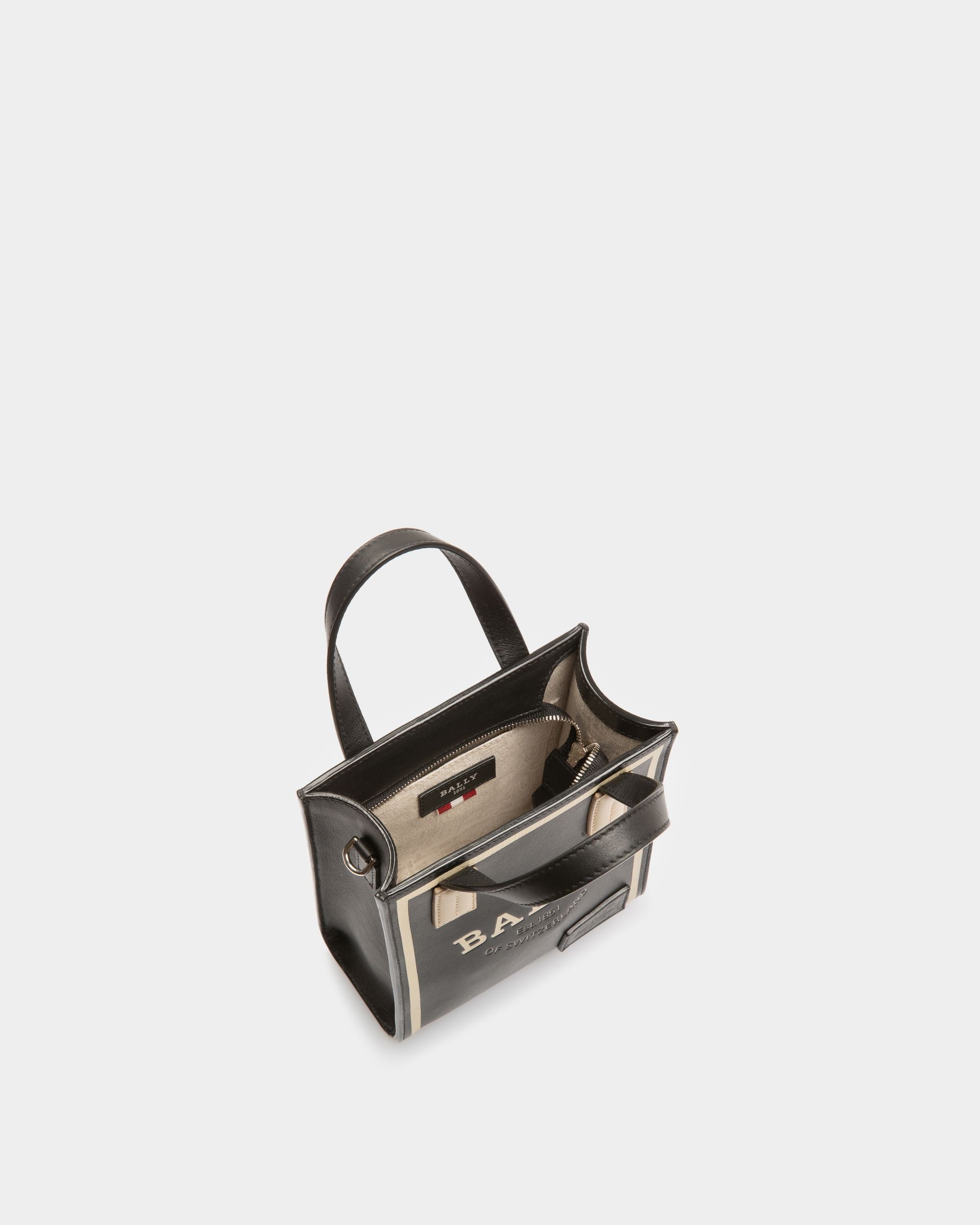 Crystalia Xs Leather Minibag In Black - Women's - Bally - 04