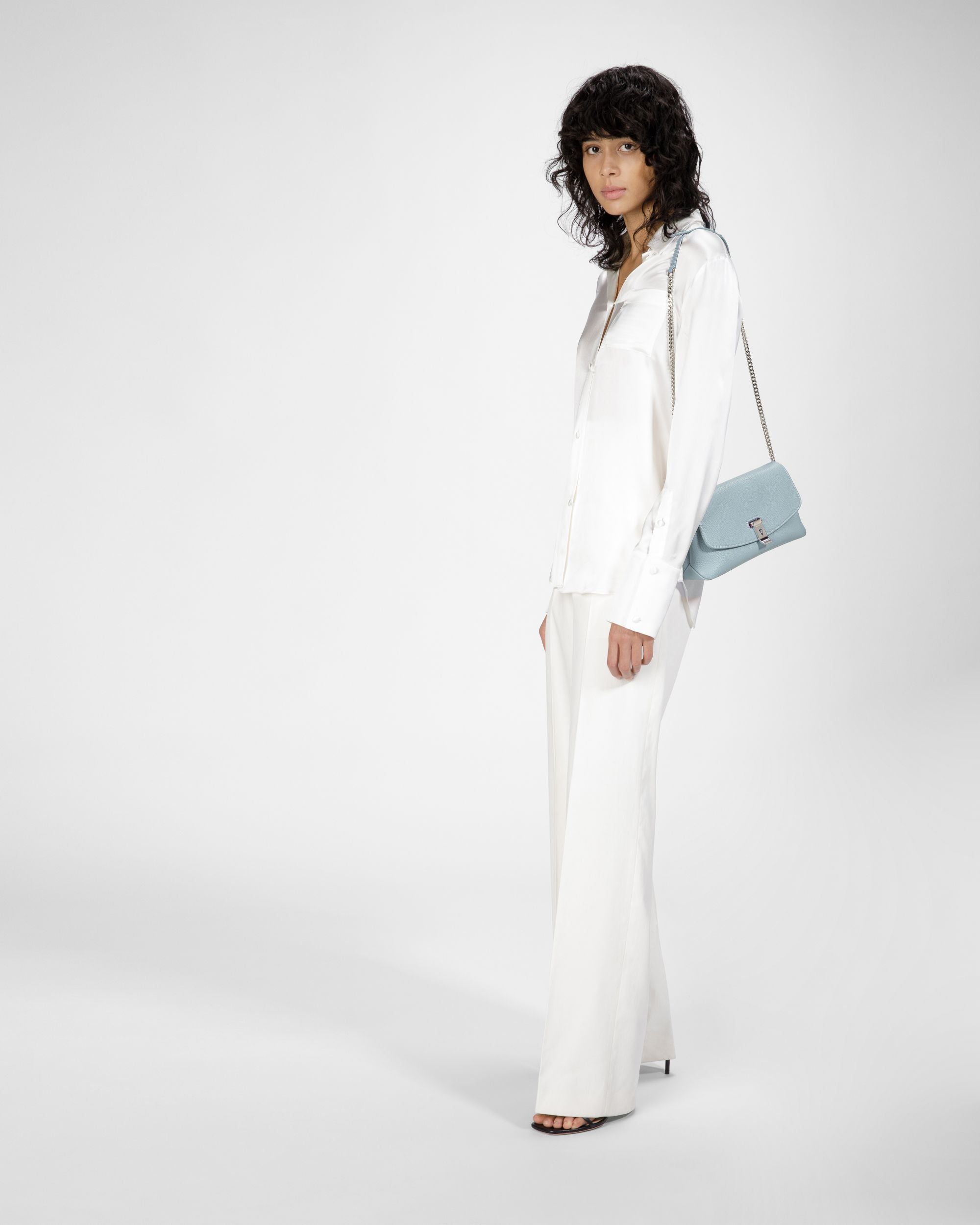 Leena Minibolso De Piel En Azul Claro - Mujer - Bally - 08