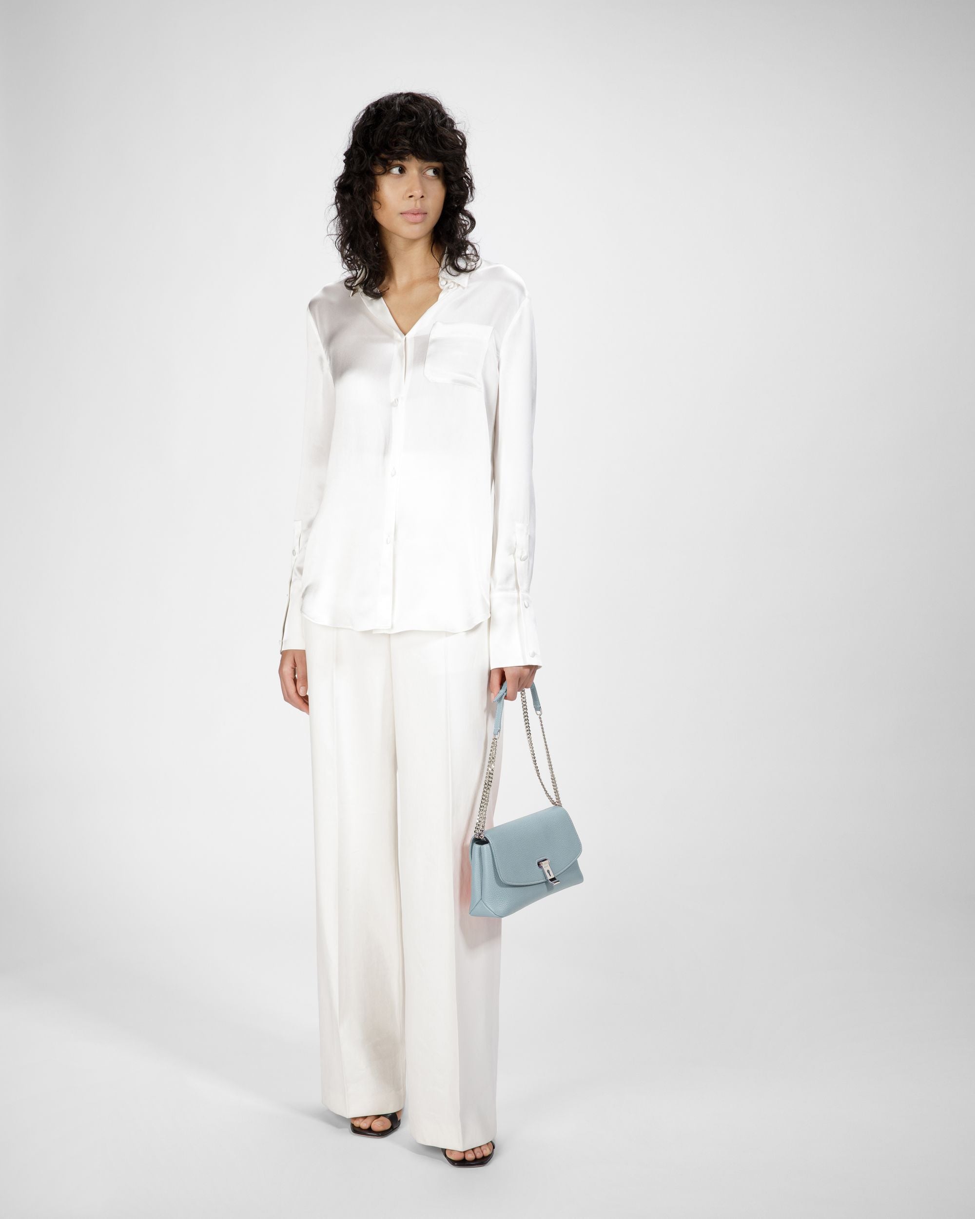 Leena Minibolso De Piel En Azul Claro - Mujer - Bally - 09