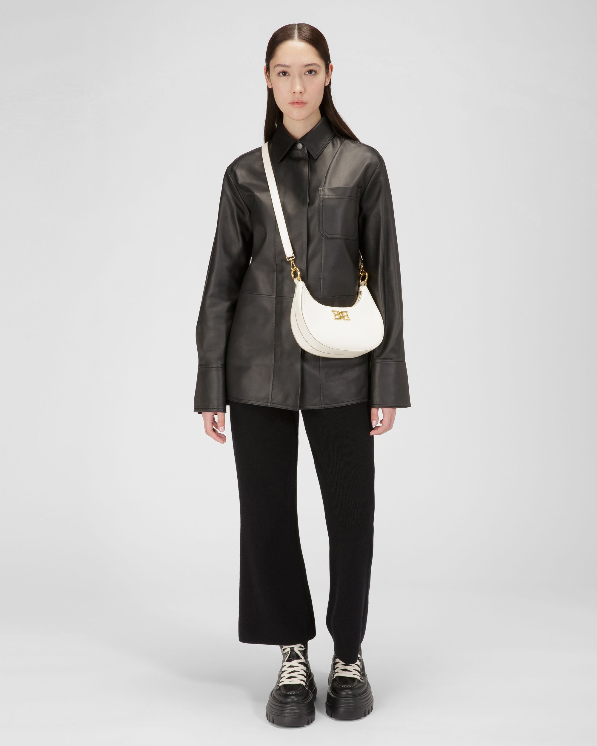Bleyr Minibolso En Piel De Color Crema - Mujer - Bally - 02