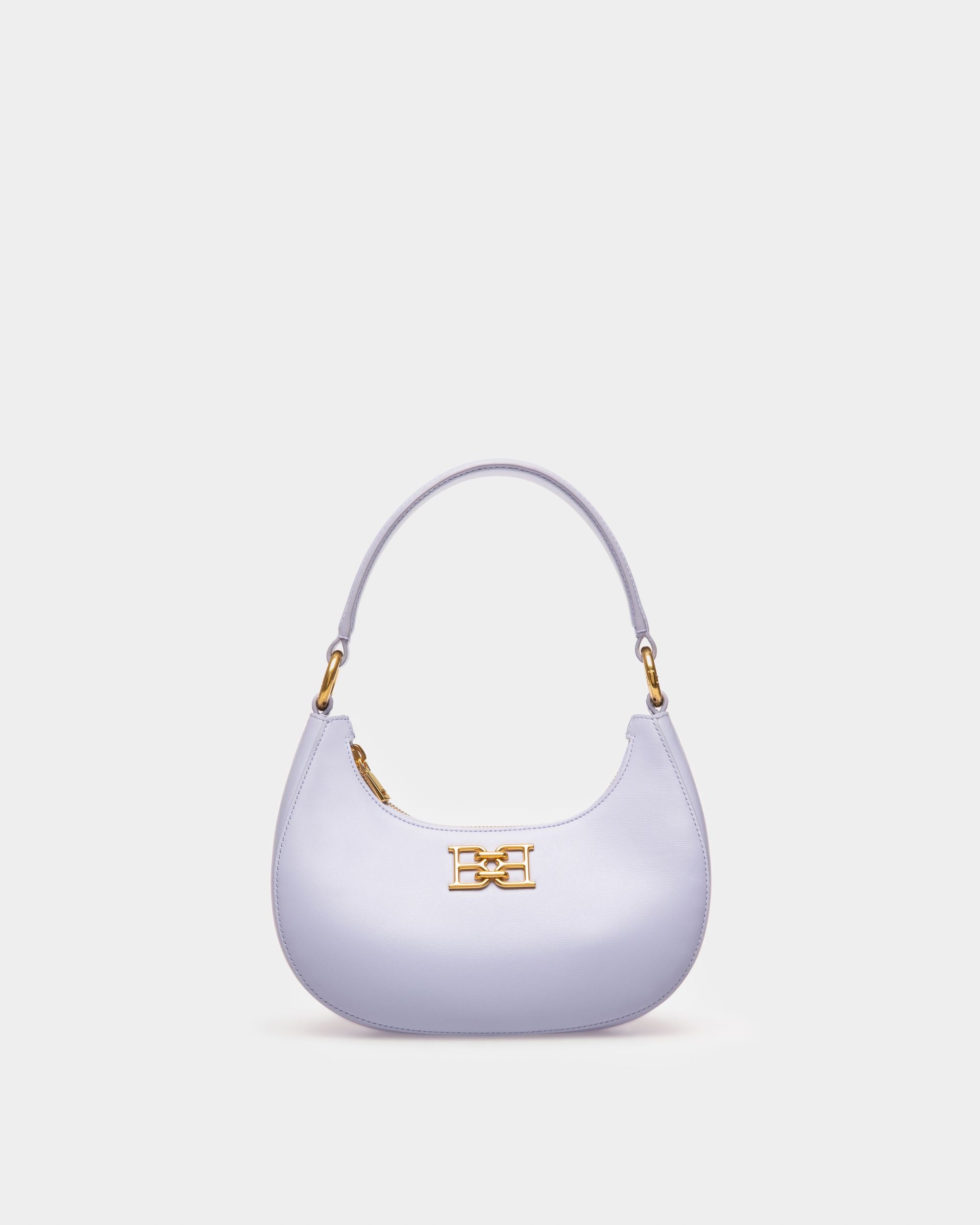 Bleyr Crossbody In Lilac Leather - Women's - Bally - 01