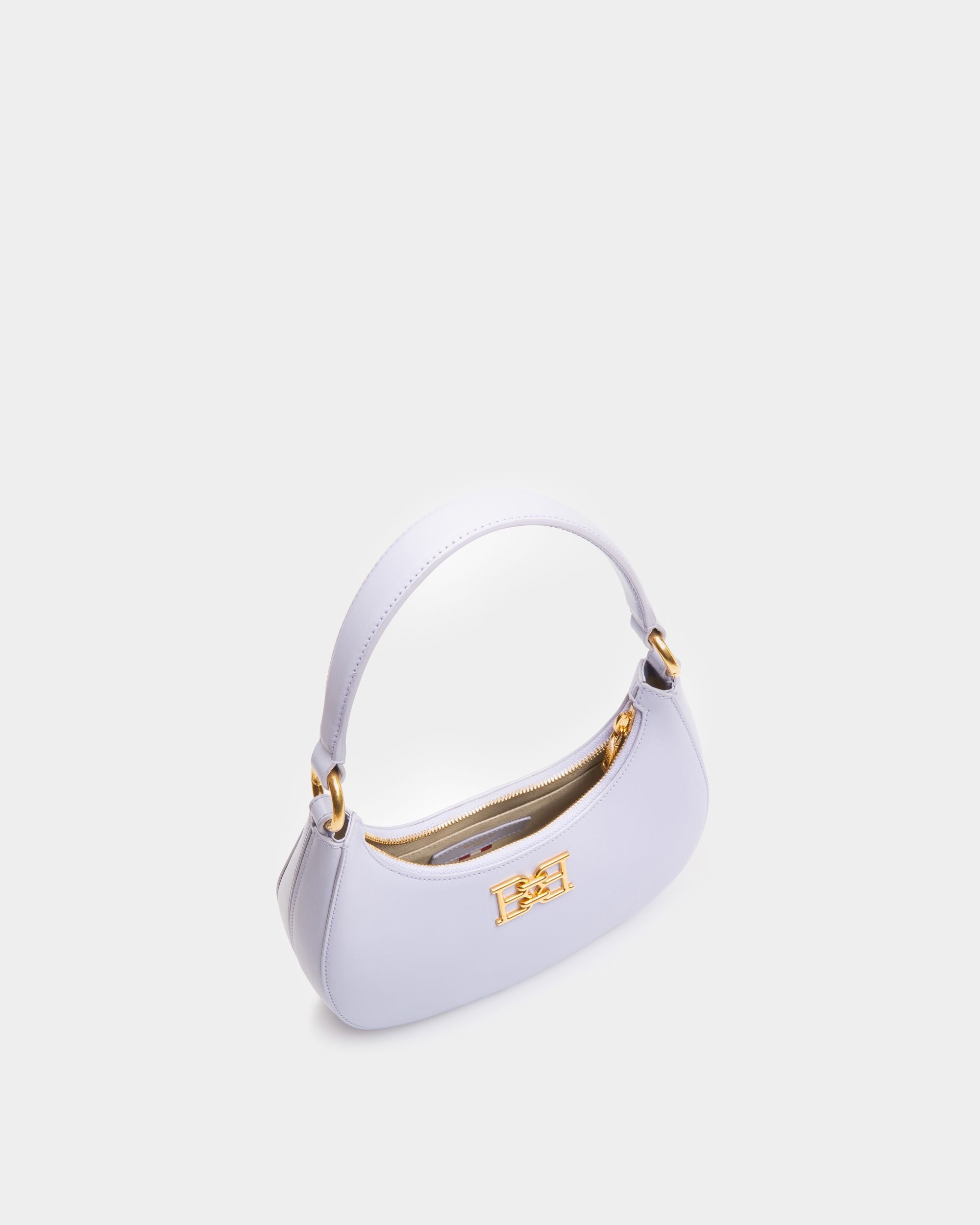 Bleyr Crossbody In Lilac Leather - Women's - Bally - 03