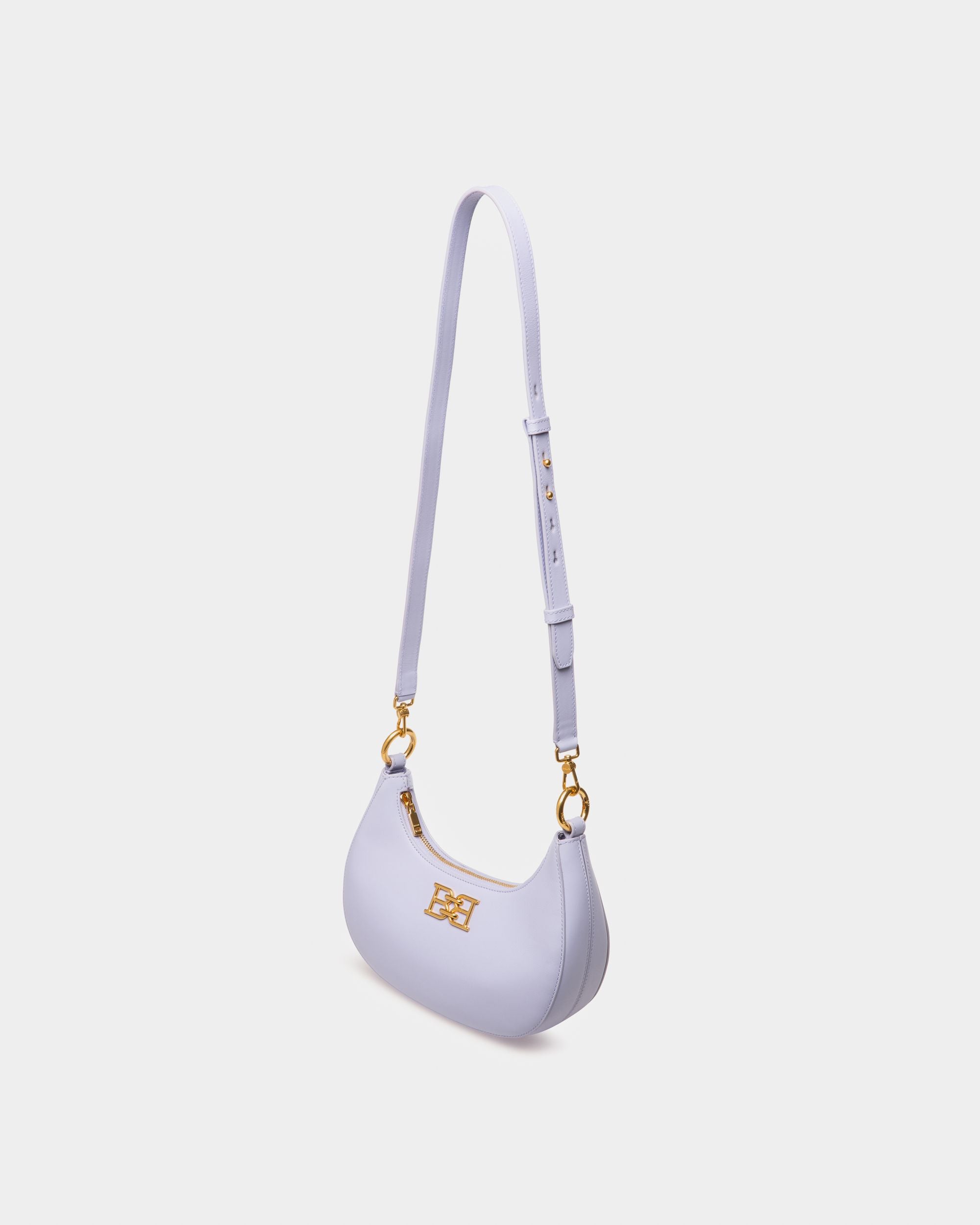 Bleyr Crossbody In Lilac Leather - Women's - Bally - 04