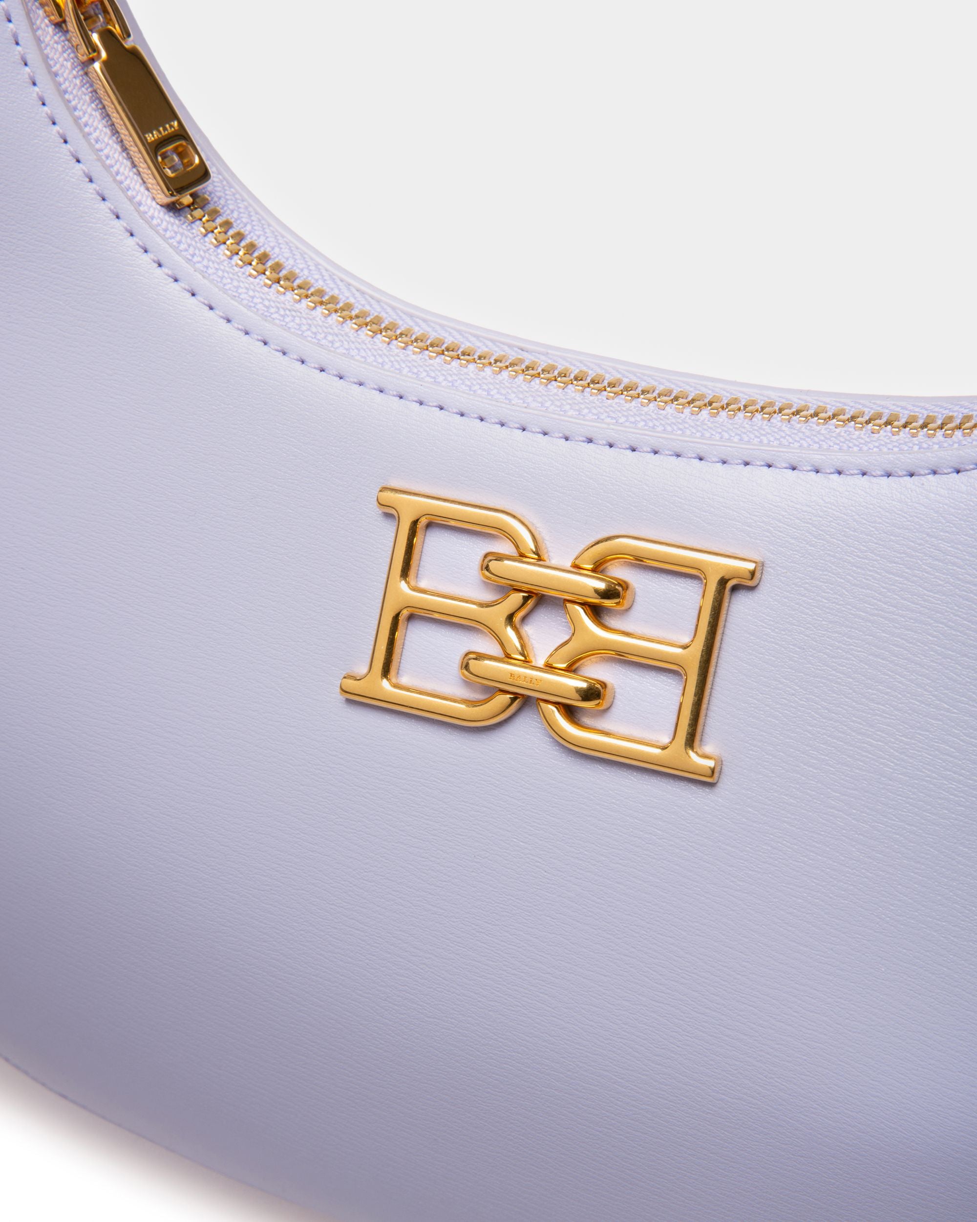Bleyr Crossbody In Lilac Leather - Women's - Bally - 05
