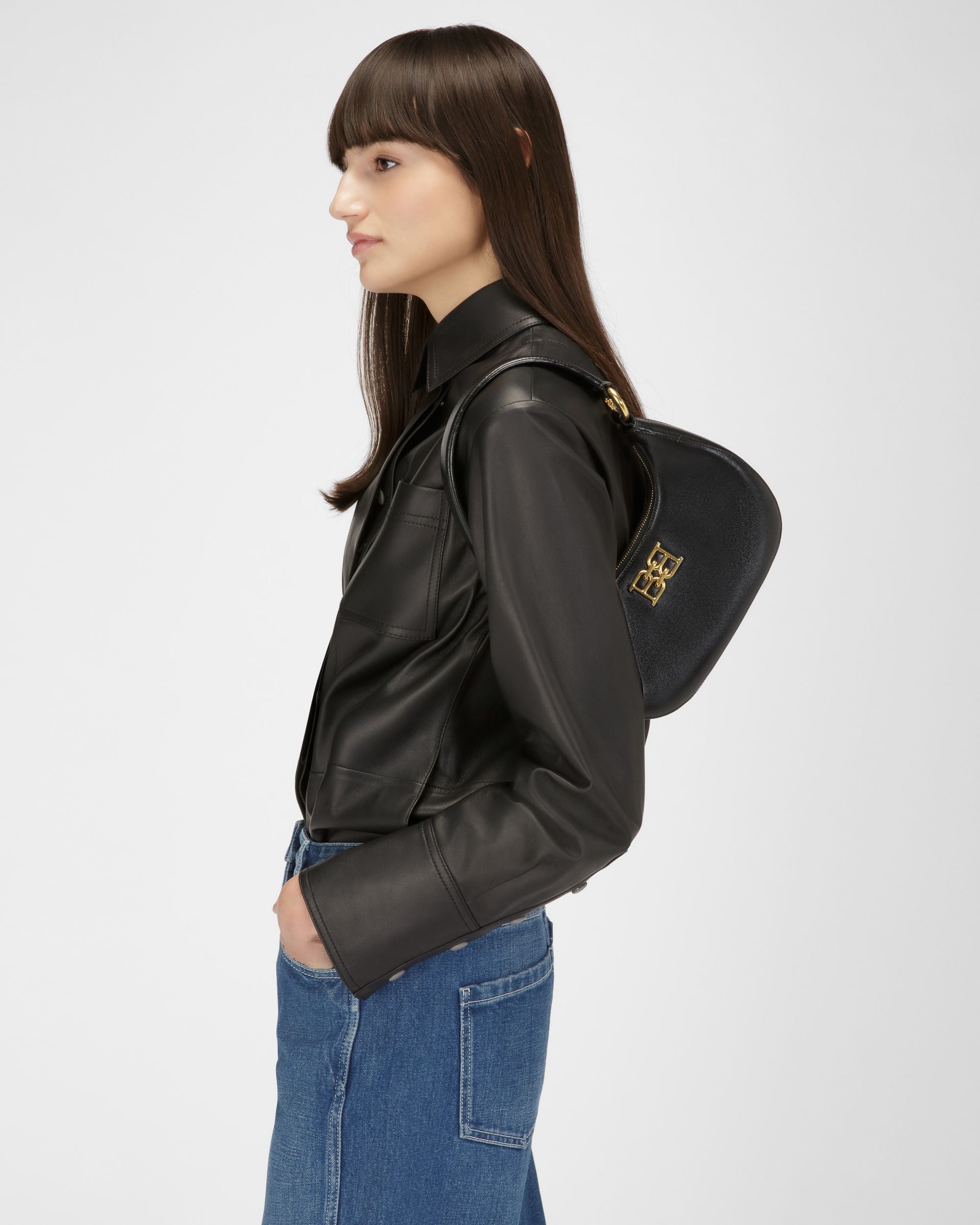 Bleyr Minibolso En Piel De Color Negro - Mujer - Bally - 01