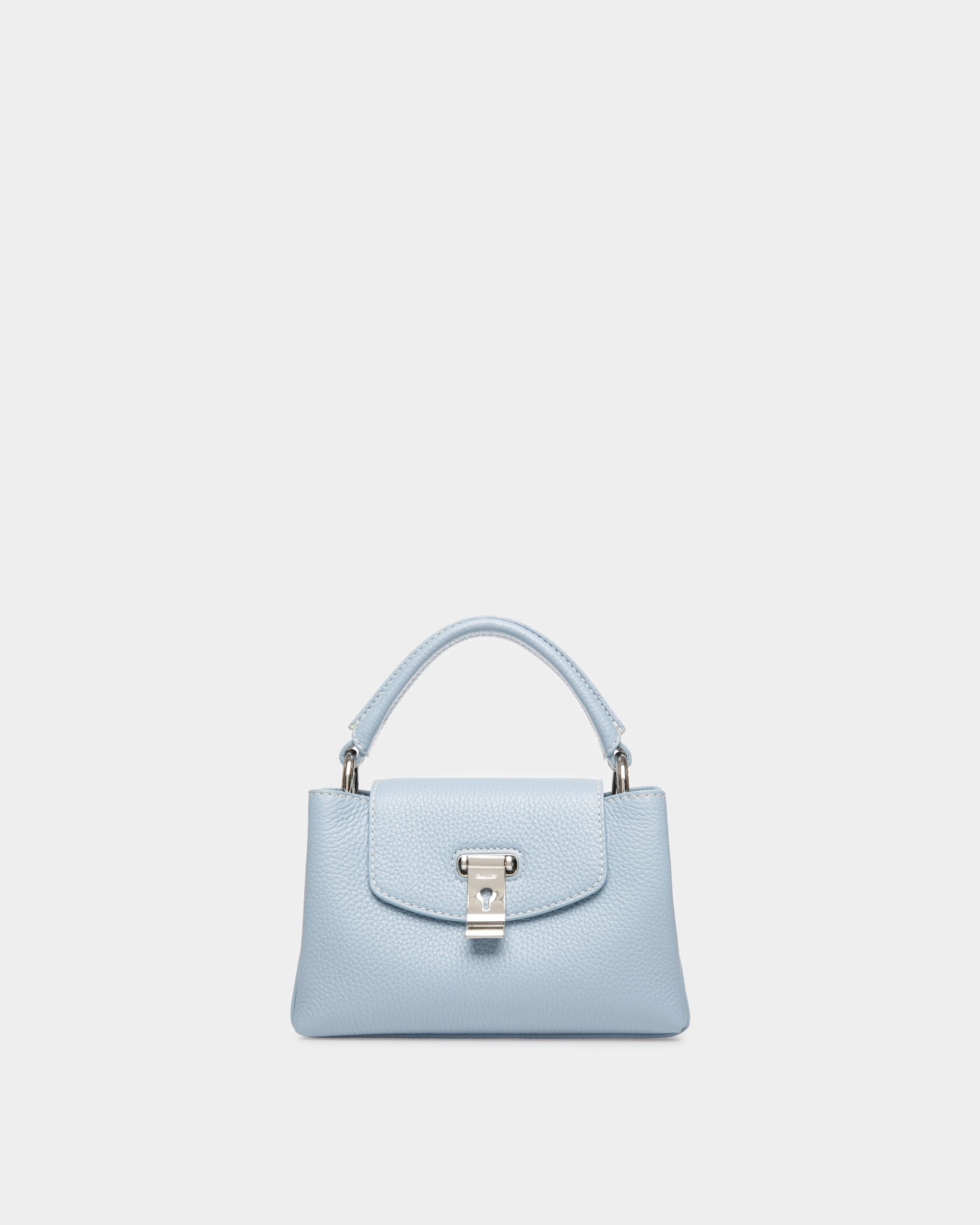 Layka XS Leather Minibag In Light Blue - Women's - Bally - 01