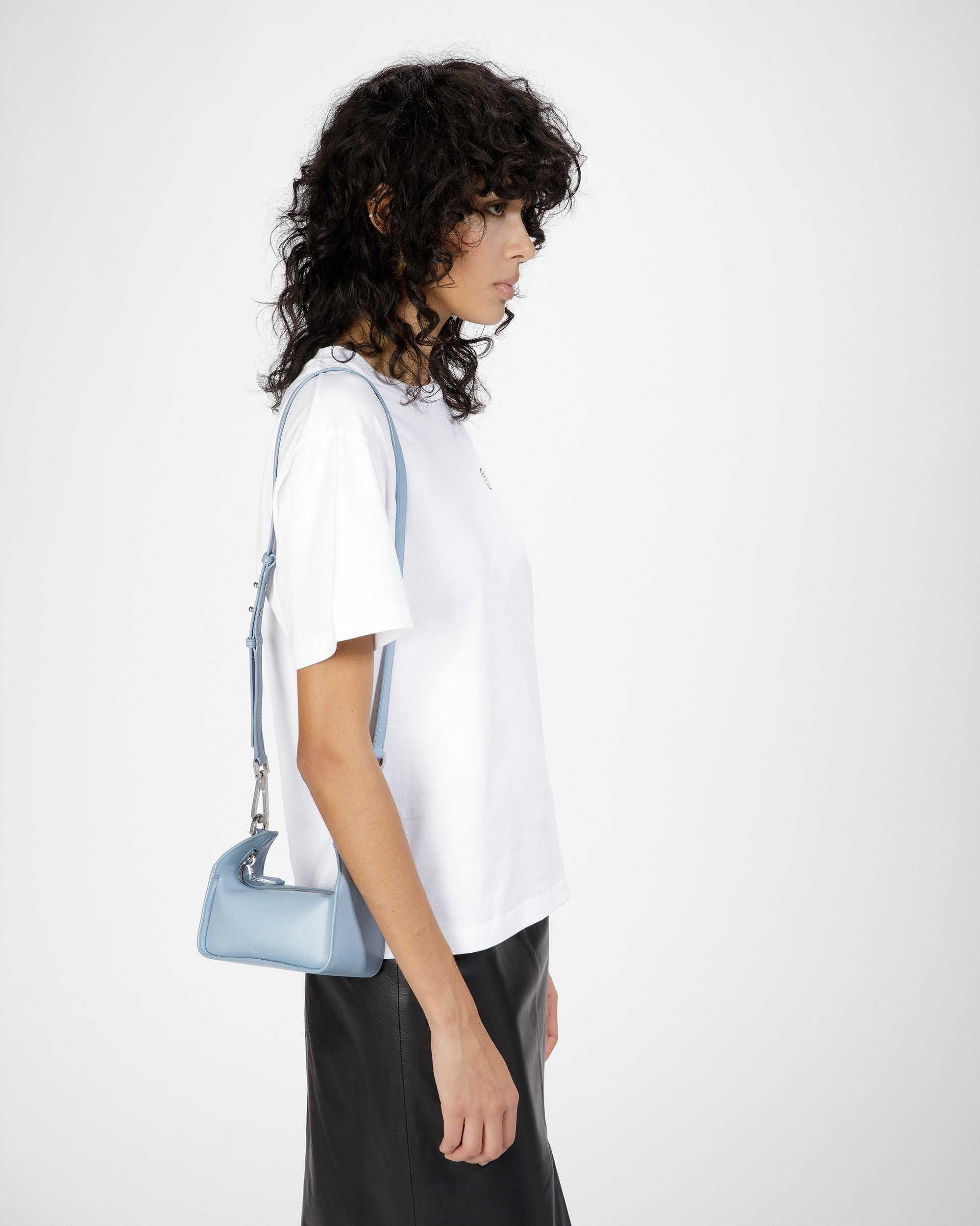 B-Hook Xs Minibolso De Piel En Azul Claro - Mujer - Bally - 08