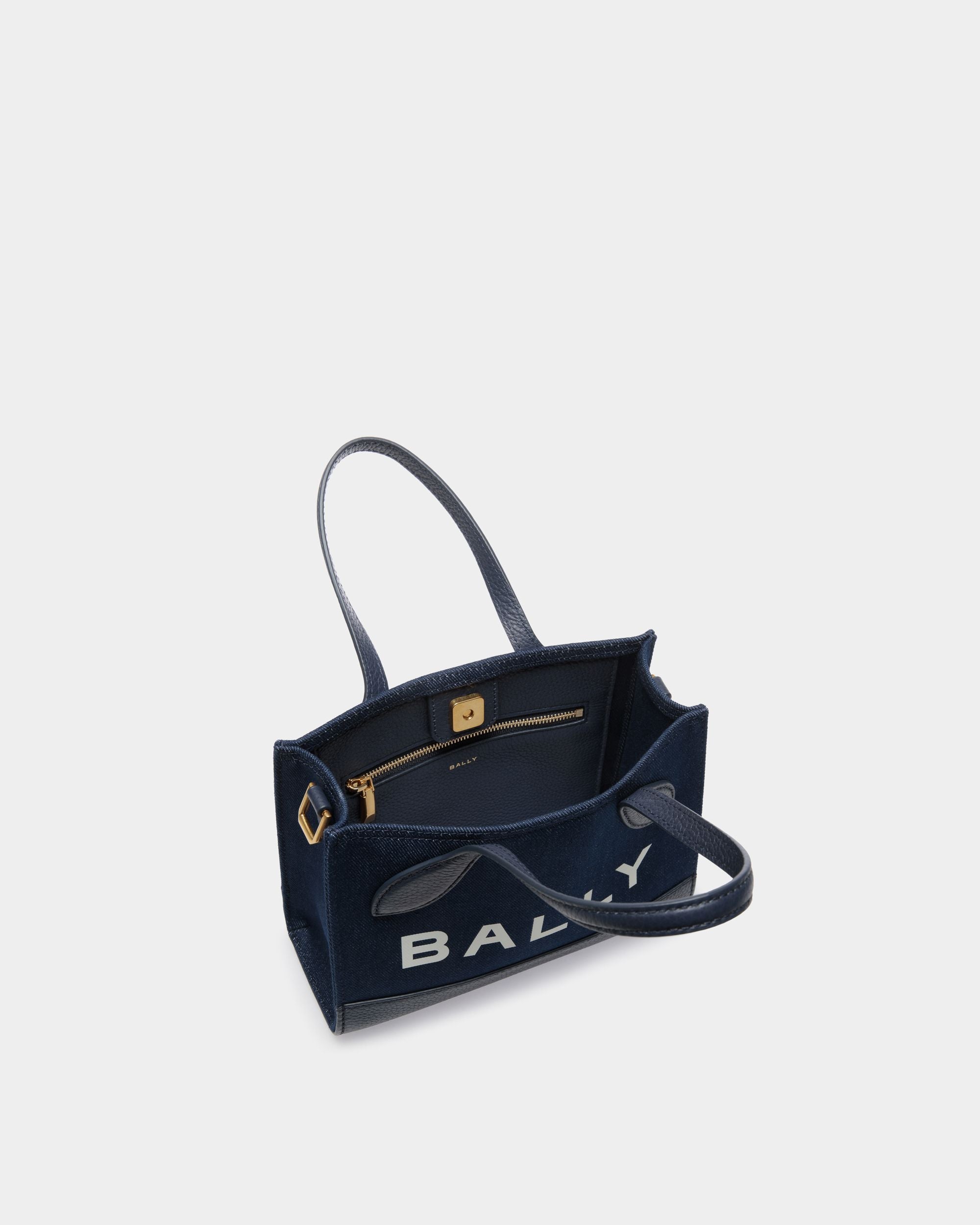 Minibolso Bar De Denim Azul - Mujer - Bally - 04