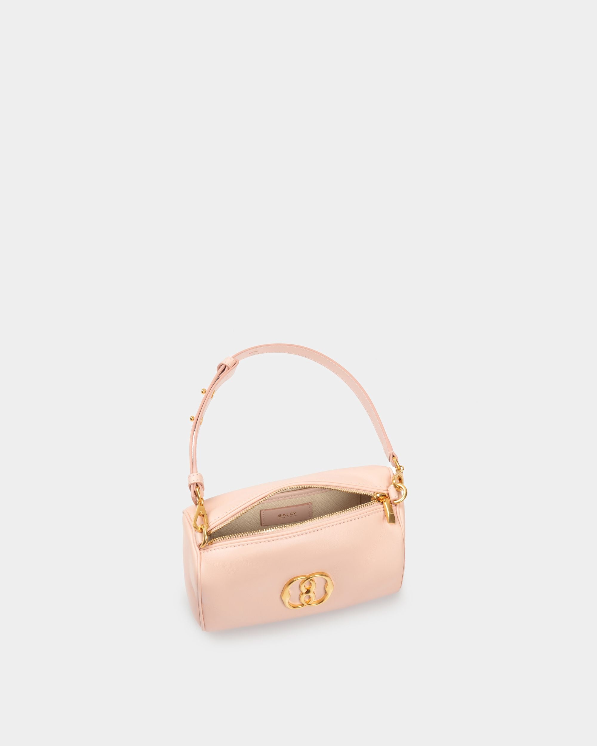 Minibolso Emblem De Piel En Rosa - Mujer - Bally - 04
