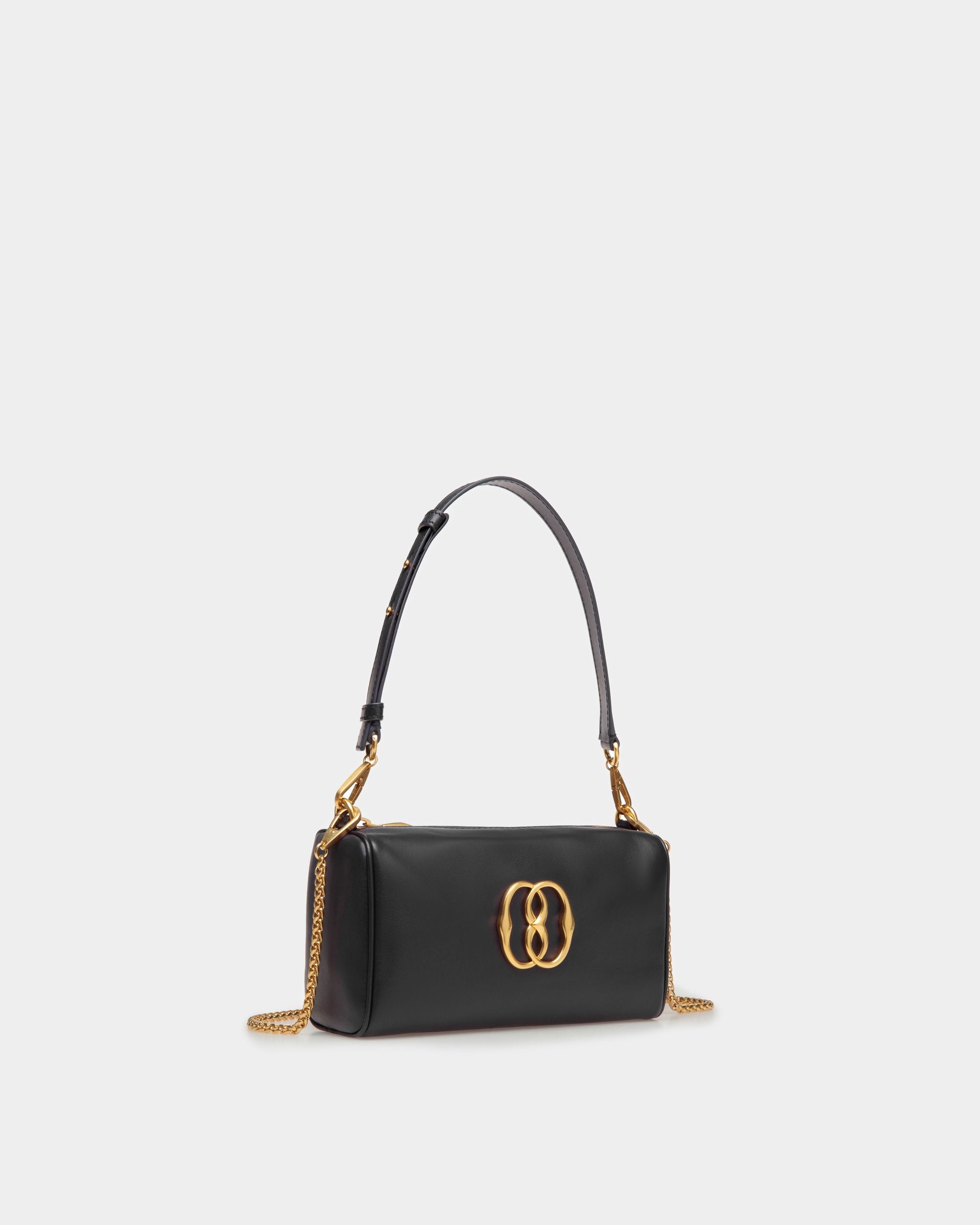 Minibolso Emblem De Piel En Negro - Mujer - Bally - 03