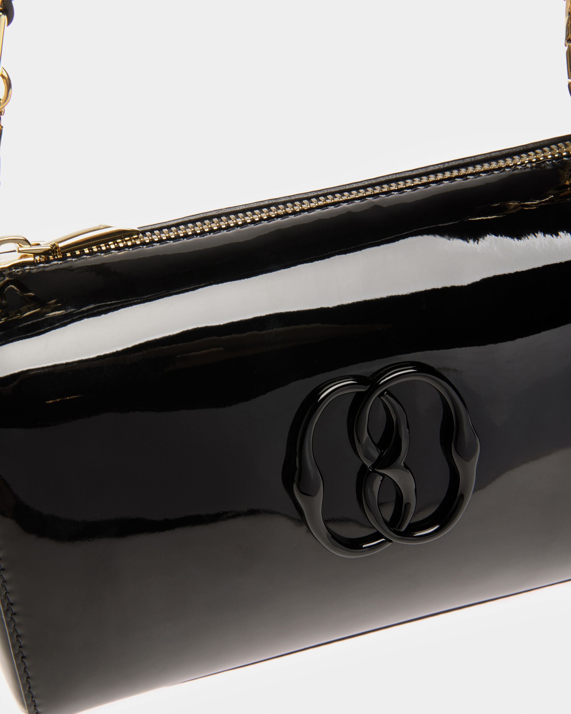 Minibolso Emblem De Piel Negra - Mujer - Bally - 04