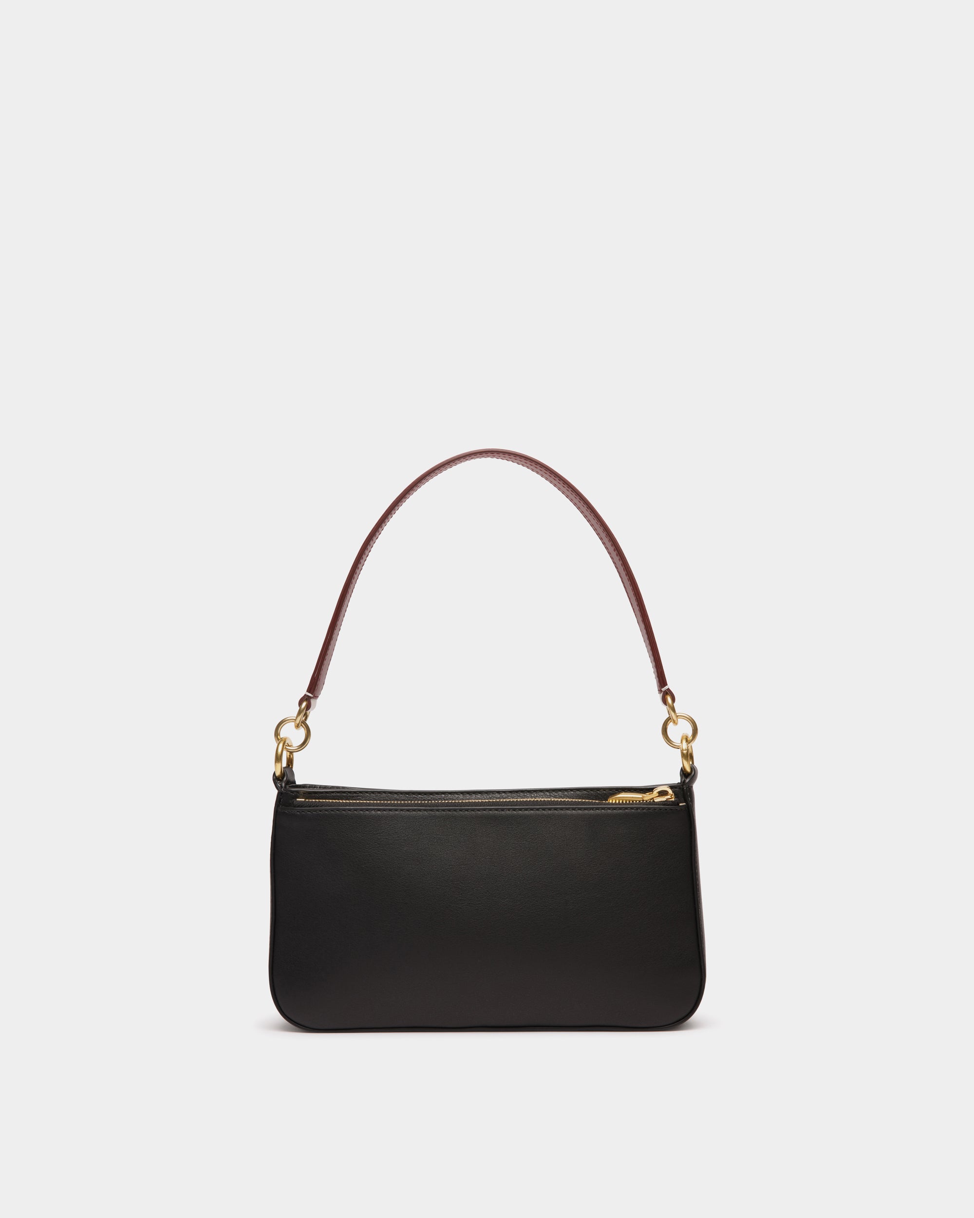 Bolso De Hombre Pequeño Code De Piel Negra - Mujer - Bally - 03