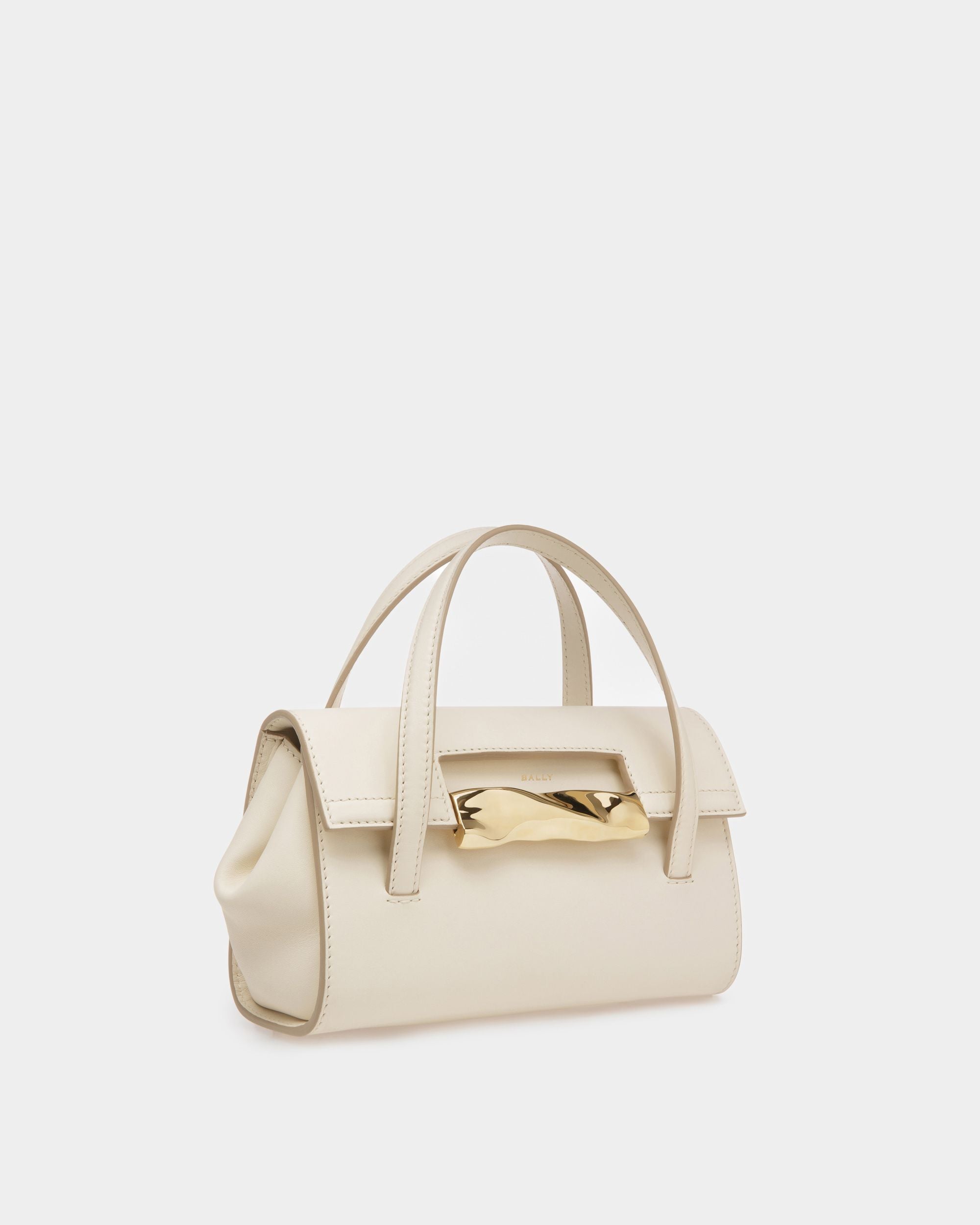 Minibolso Baroque De Piel Color Hueso - Mujer - Bally - 04