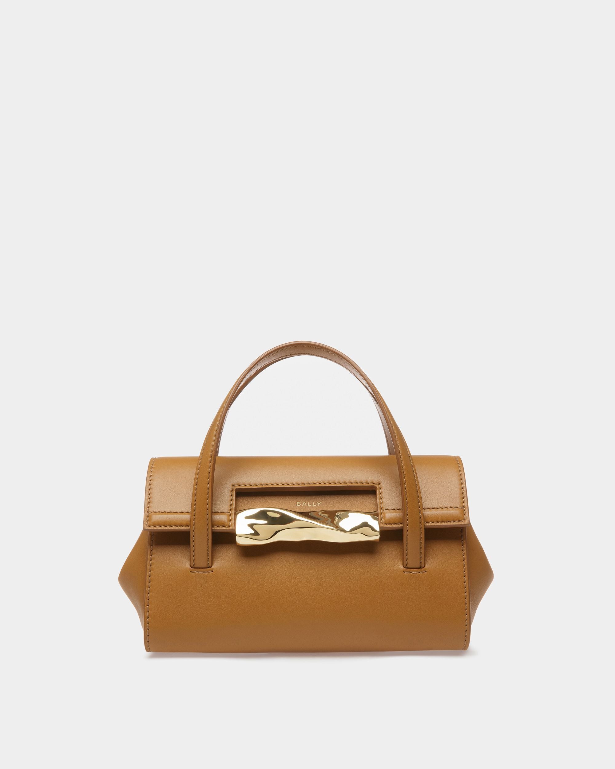 Minibolso Baroque De Piel Color Desierto - Mujer - Bally - 01