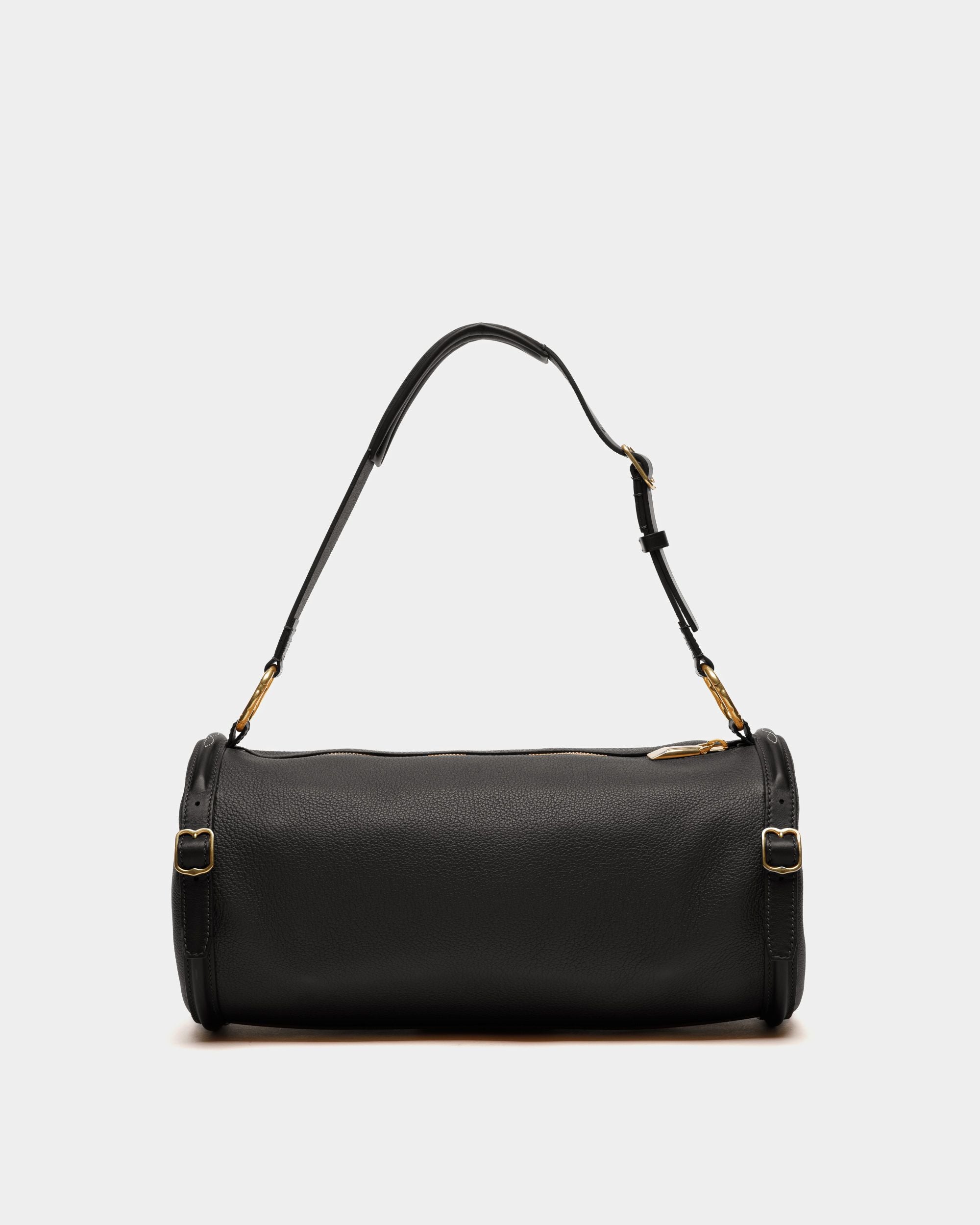 Bandolera Barrel Small De Piel Negra - Mujer - Bally - 02