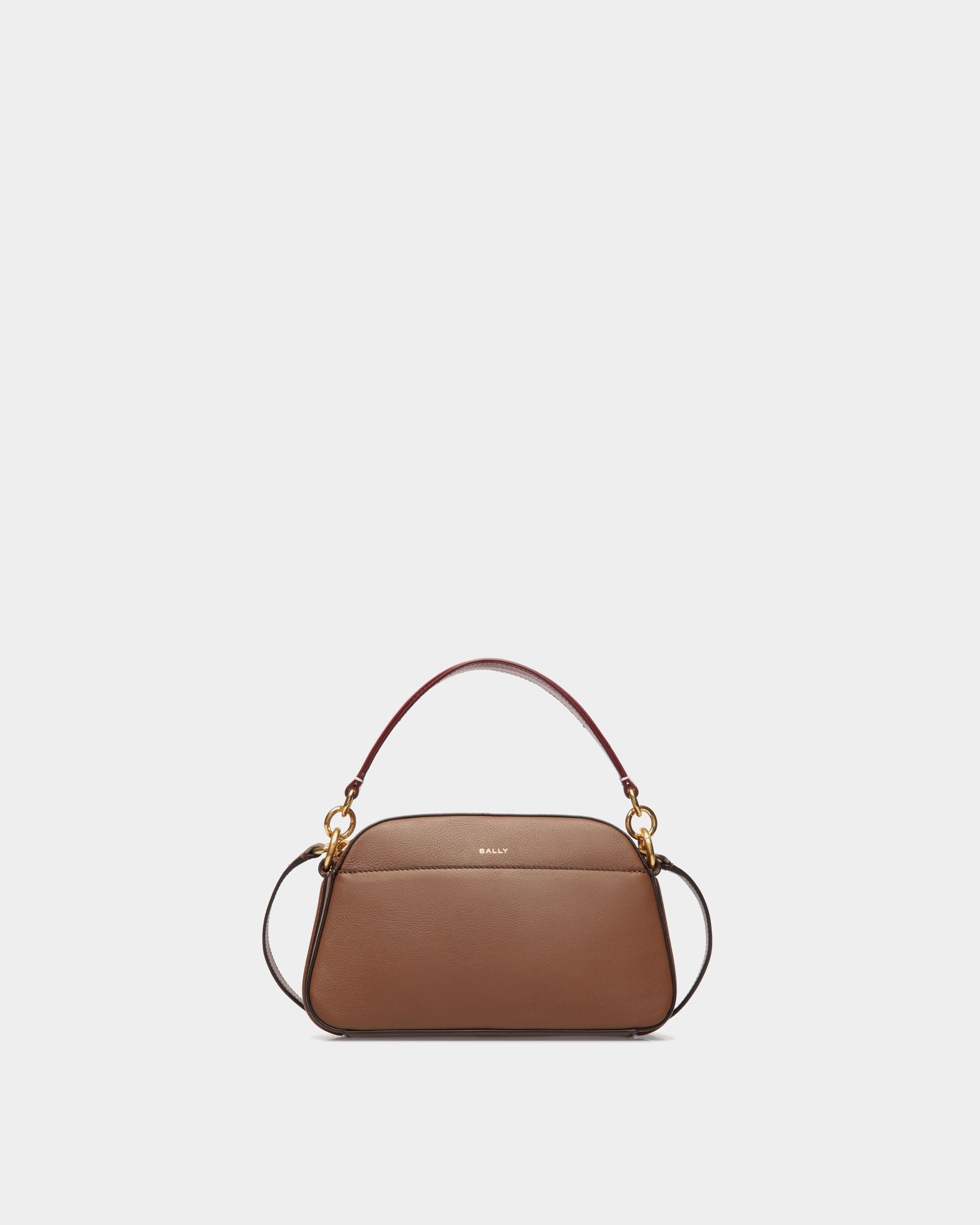 Code Crossbody Bag in Brown Leather - Women's - Bally - 01