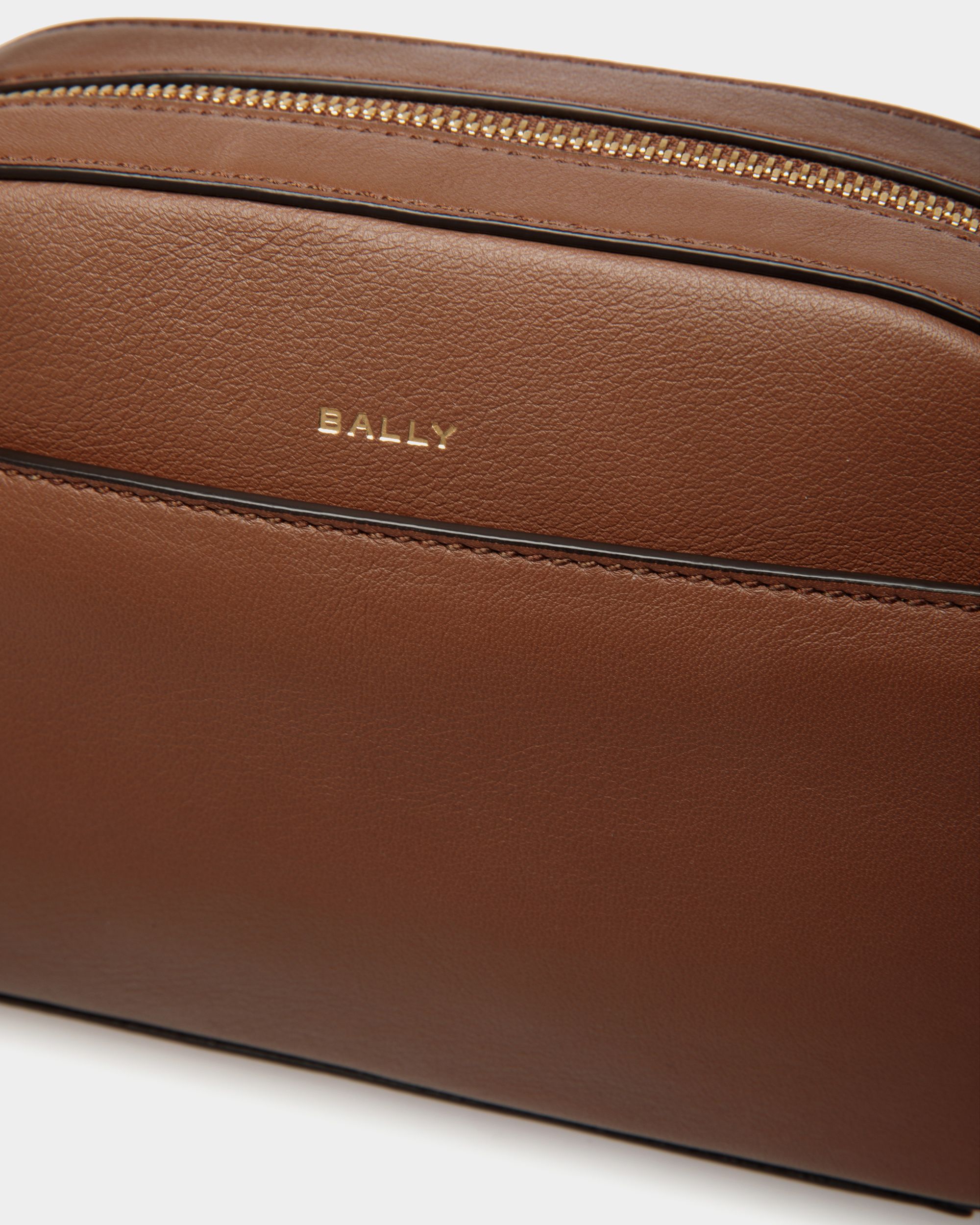 Code Crossbody Bag in Brown Leather - Women's - Bally - 05