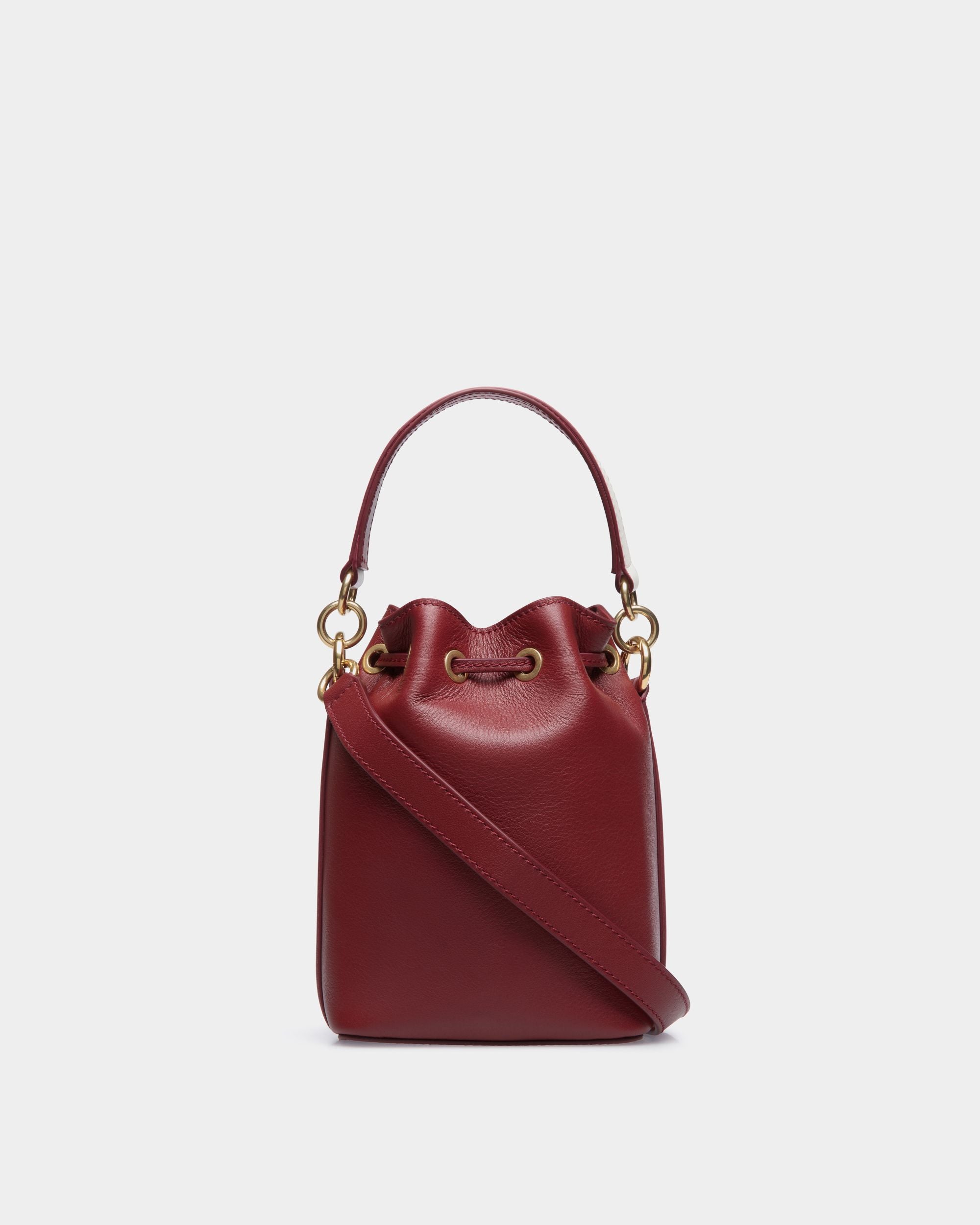 Code Bucket In Red Bovine - Women's - Bally - 02