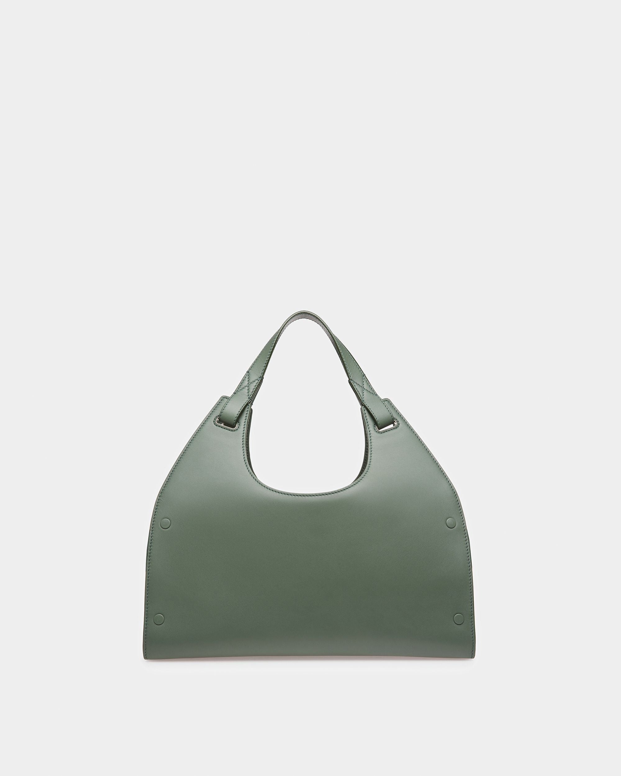 Ahres Leather Shoulder Bag In Sage - Women's - Bally - 03