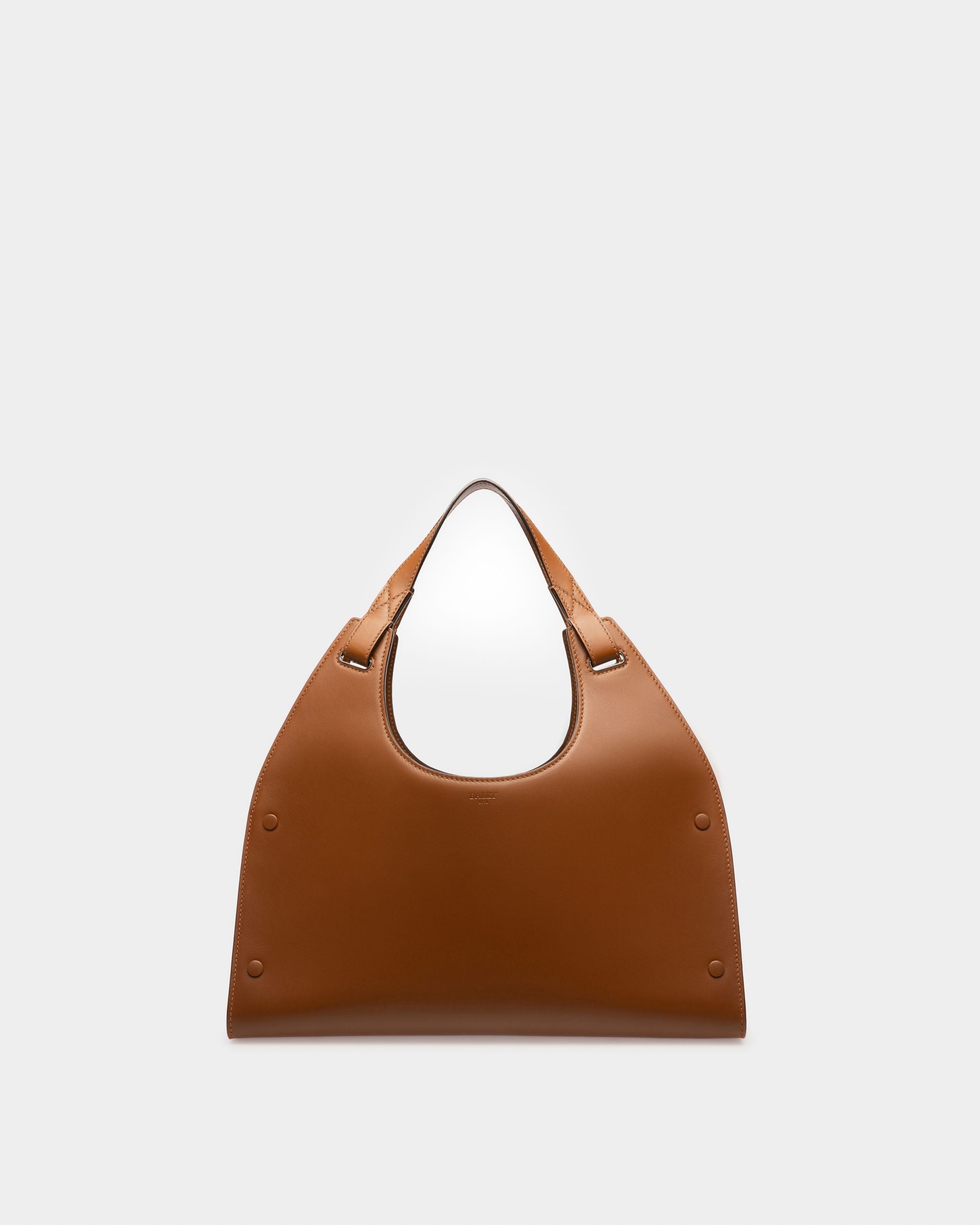 Ahres Leather Shoulder Bag In Brown - Women's - Bally - 01