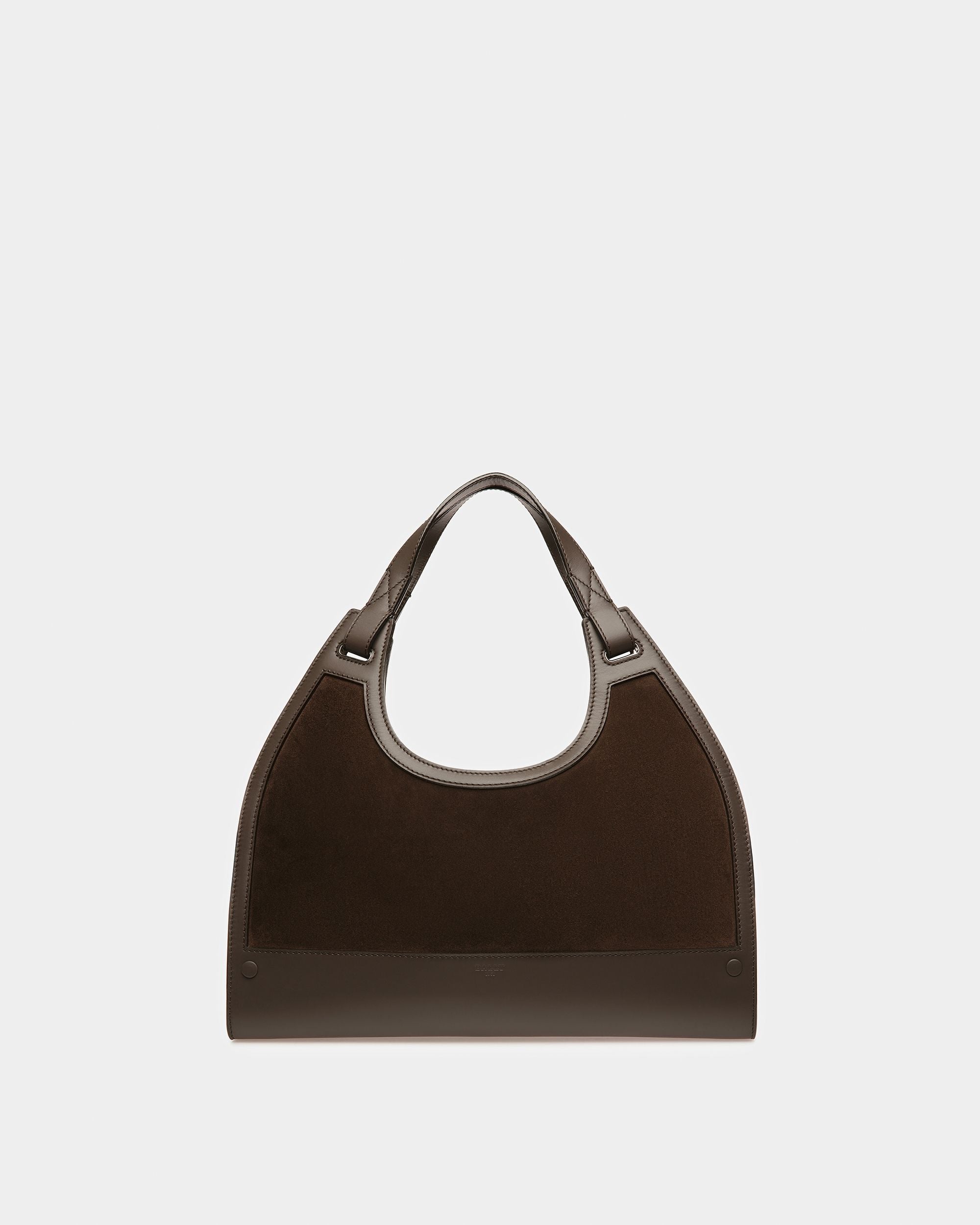 Ahres Bolso De Hombro De Piel En Ébano - Mujer - Bally - 01