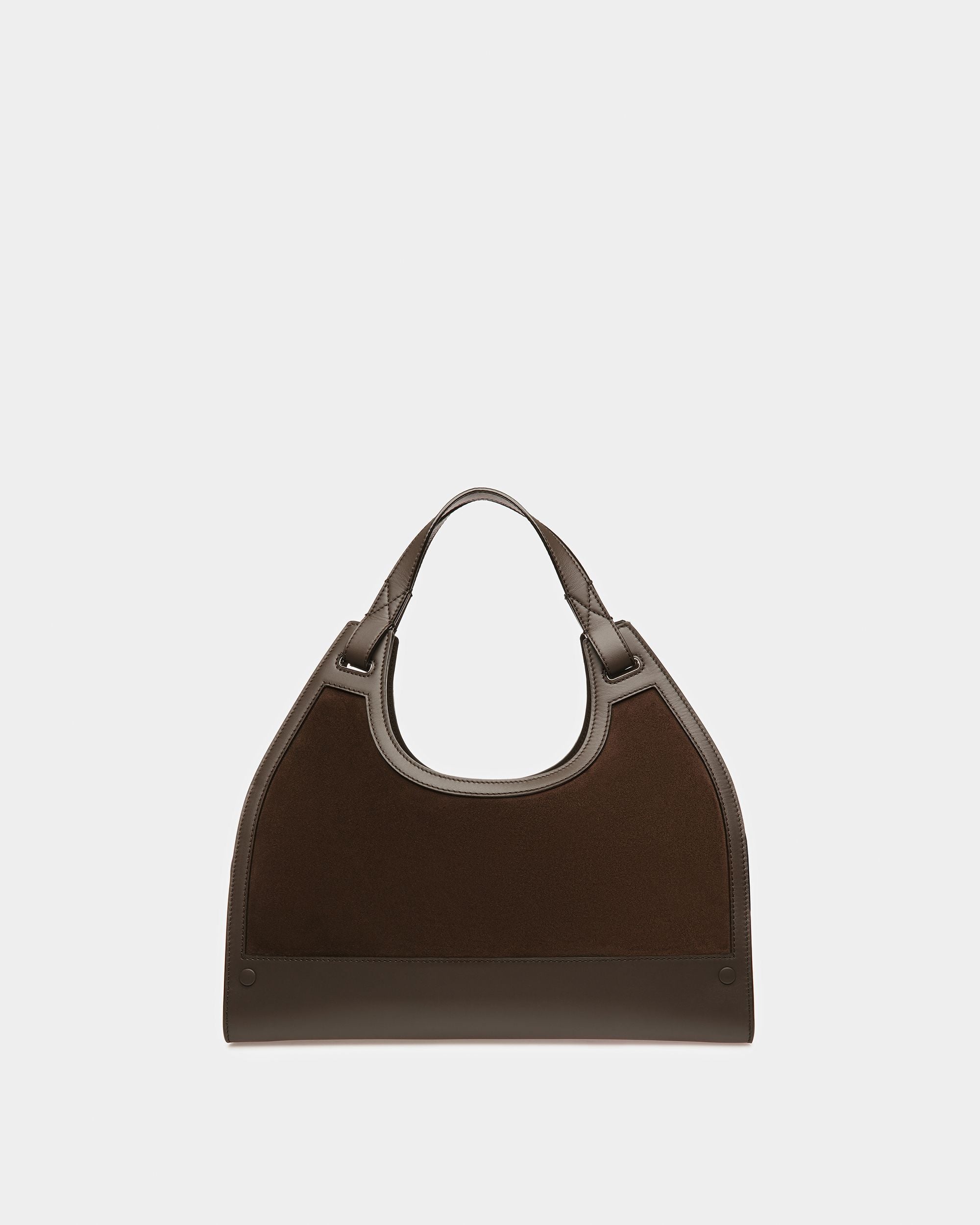 Ahres Bolso De Hombro De Piel En Ébano - Mujer - Bally - 03