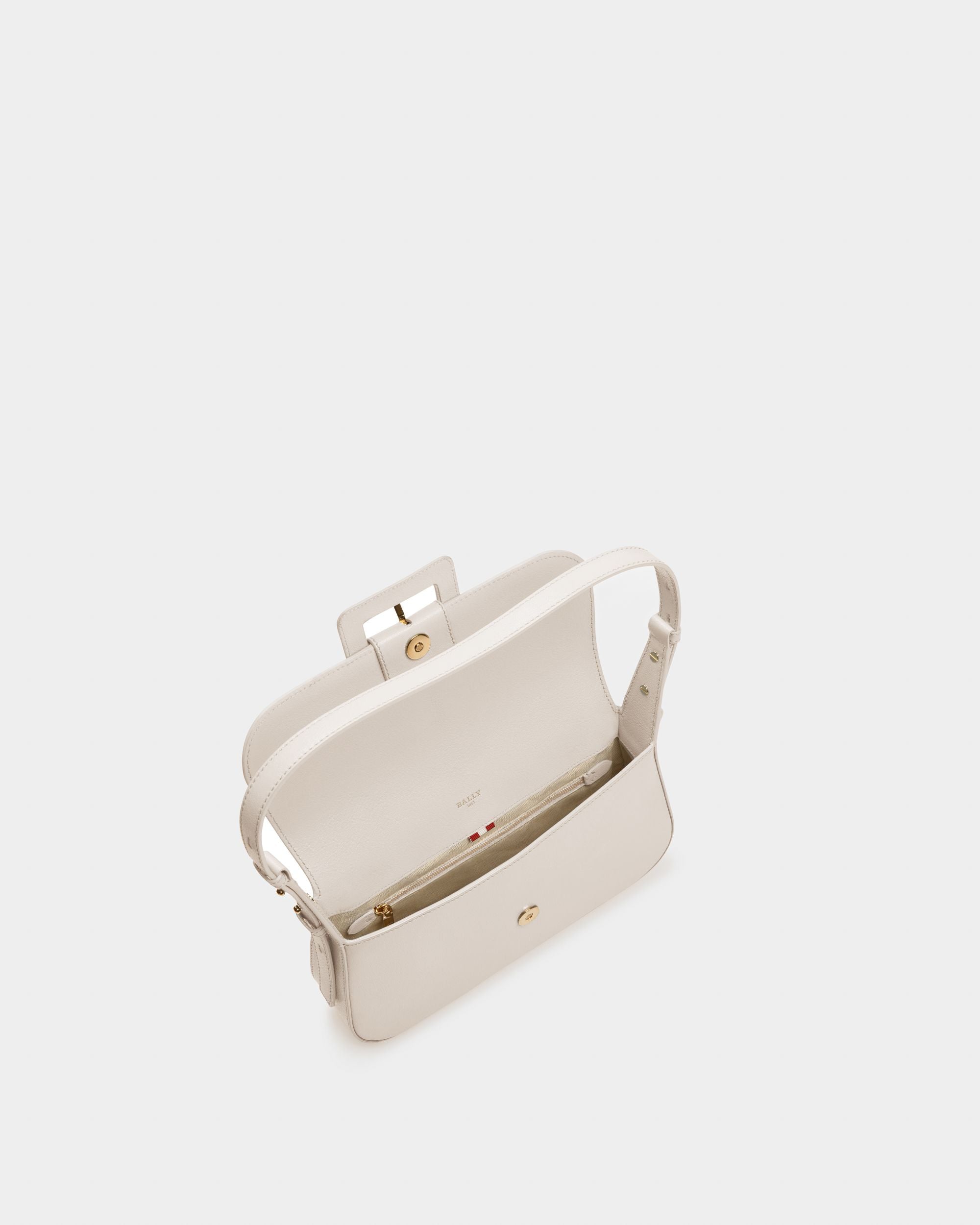 Jadha Leather Shoulder Bag In Bone - Women's - Bally - 04