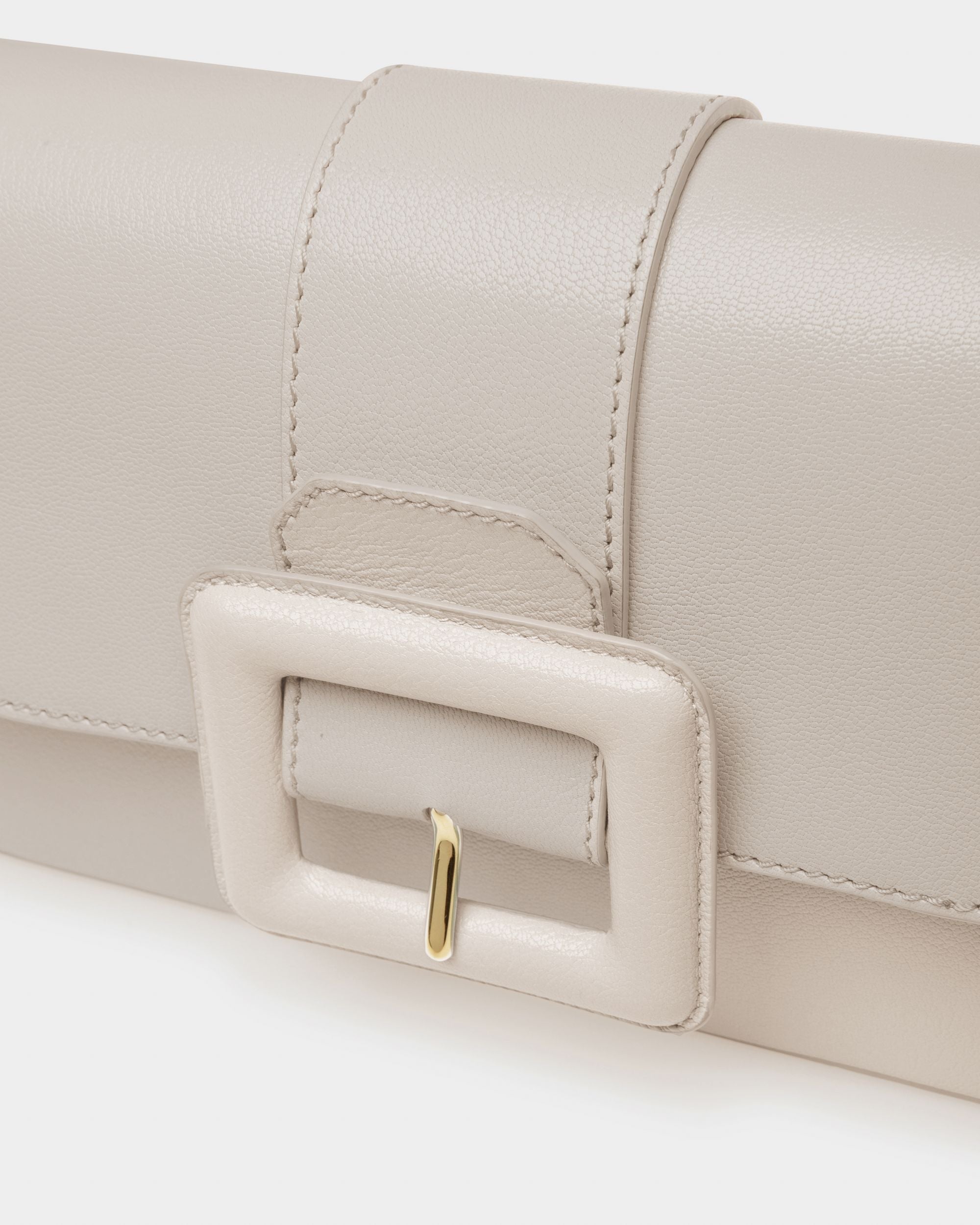 Jadha Leather Shoulder Bag In Bone - Women's - Bally - 05