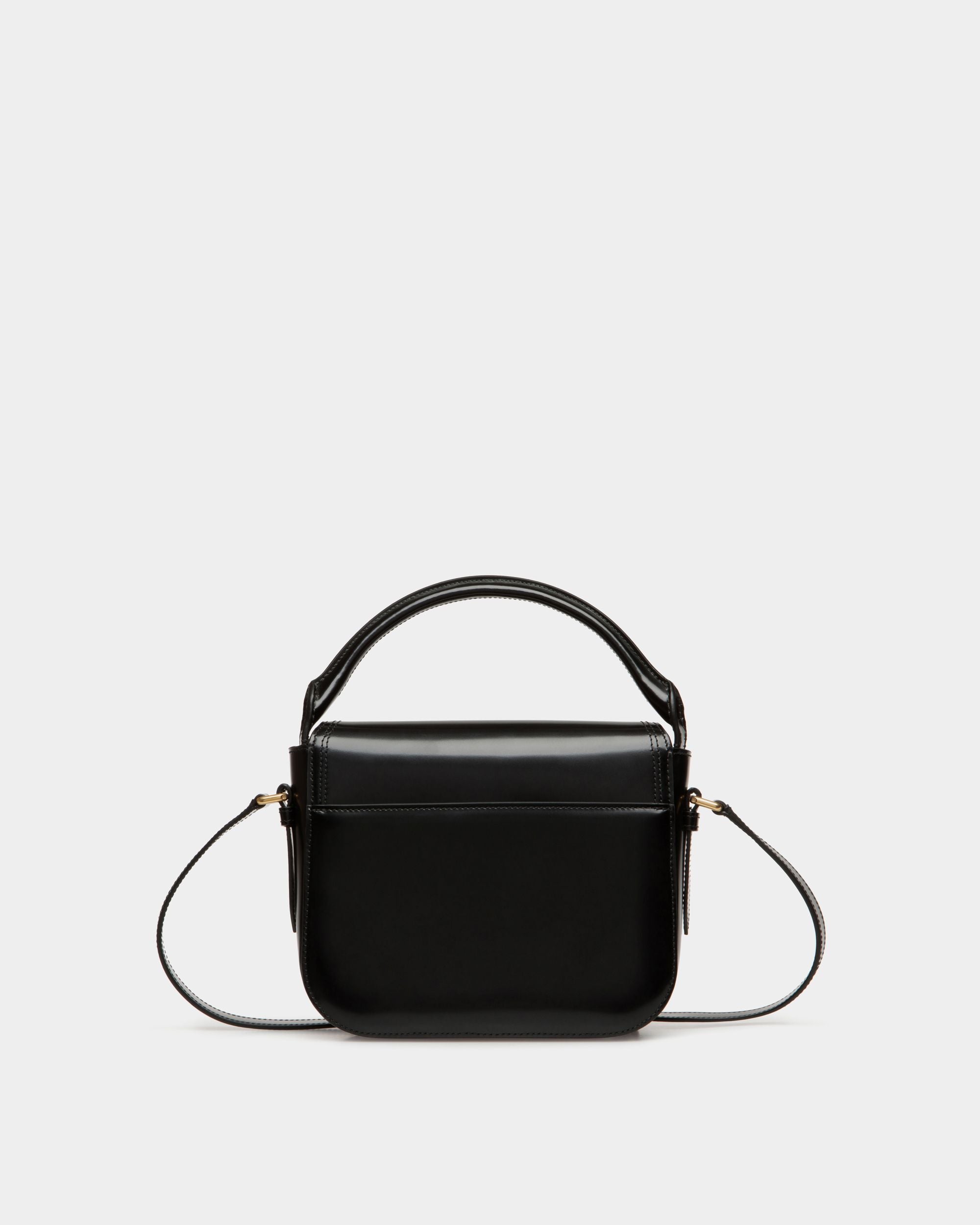 Minibolso Beckett De Piel Cepillada Negra - Mujer - Bally - 03