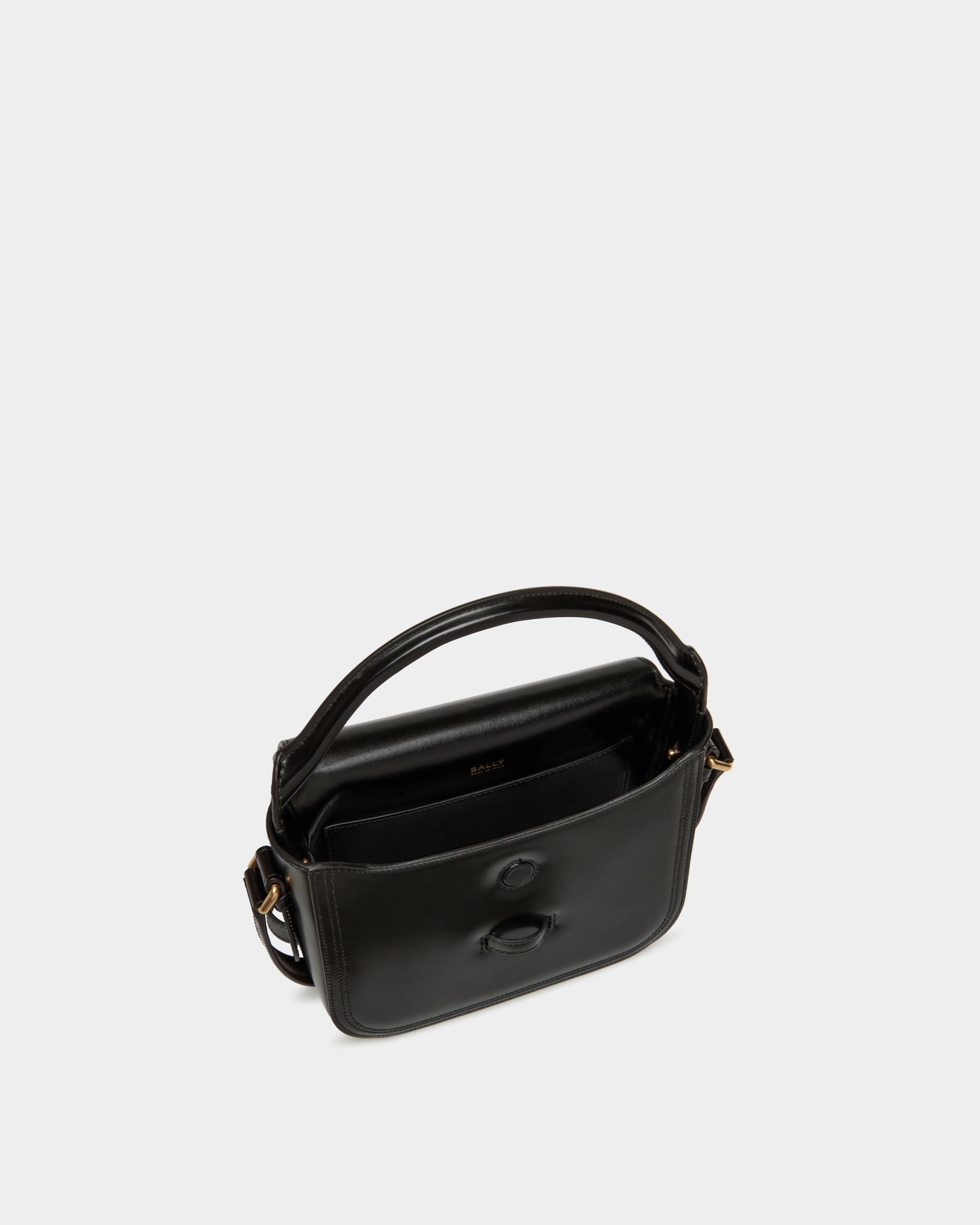 Minibolso Beckett De Piel Cepillada Negra - Mujer - Bally - 05