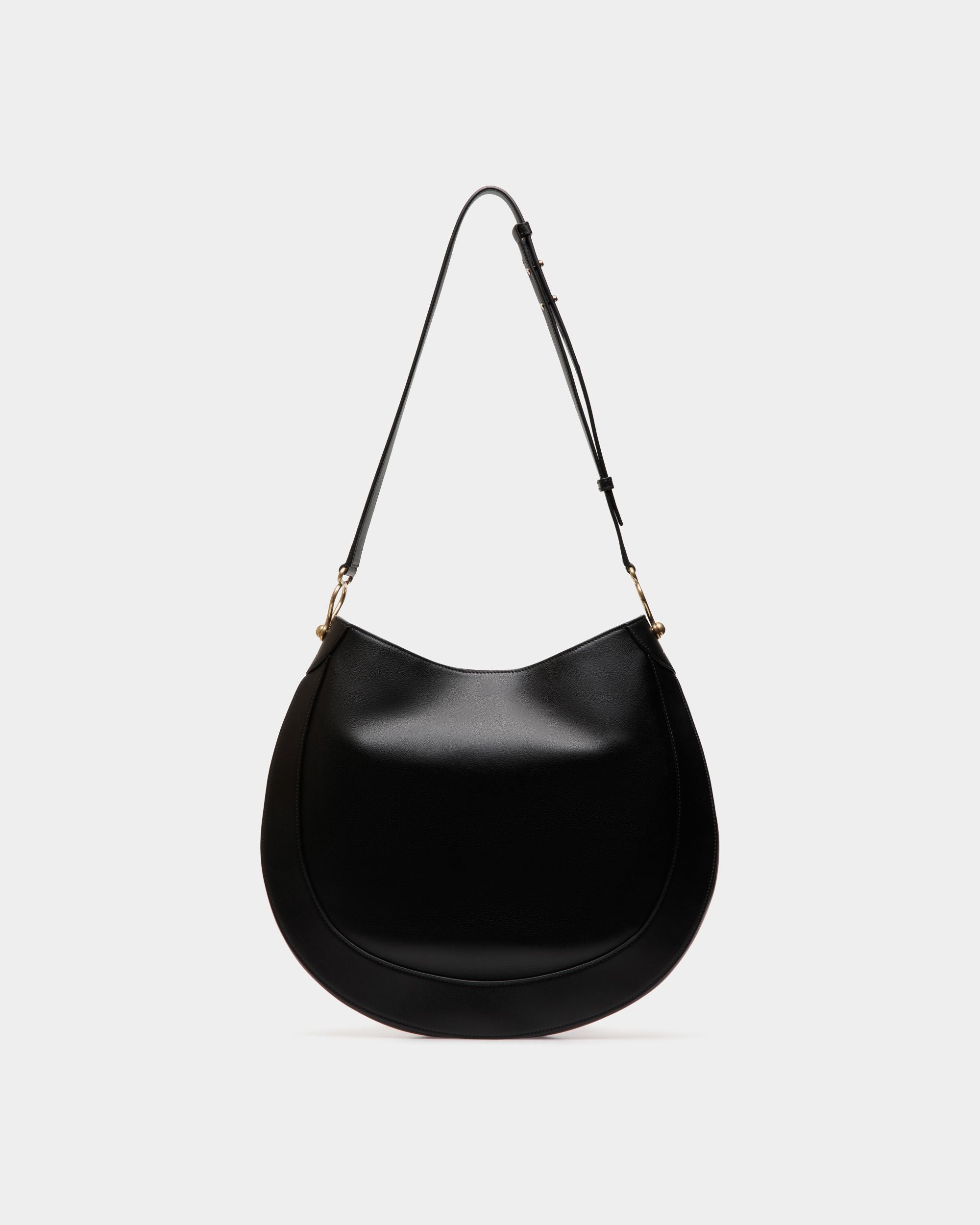 Bolso Hobo Lune De Piel Negra - Mujer - Bally - 03