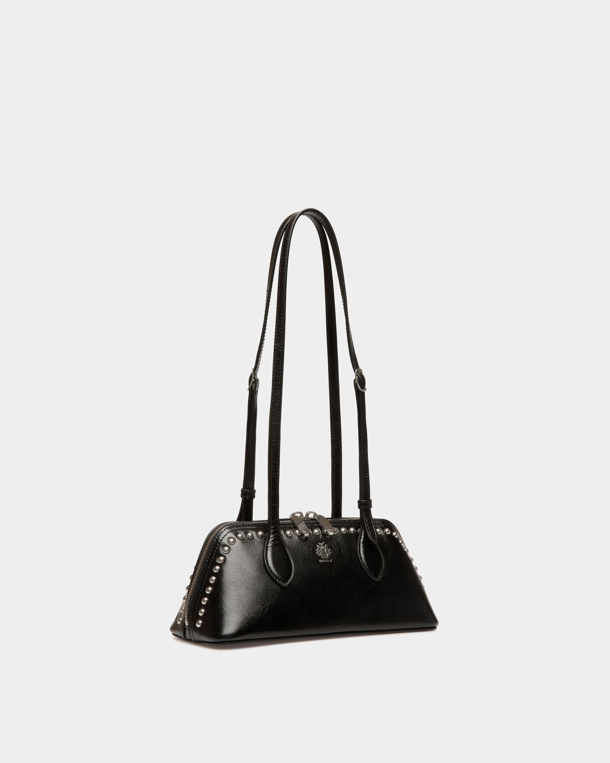 Minibolso Ray De Piel Negra Con Tachuelas - Mujer - Bally - 04