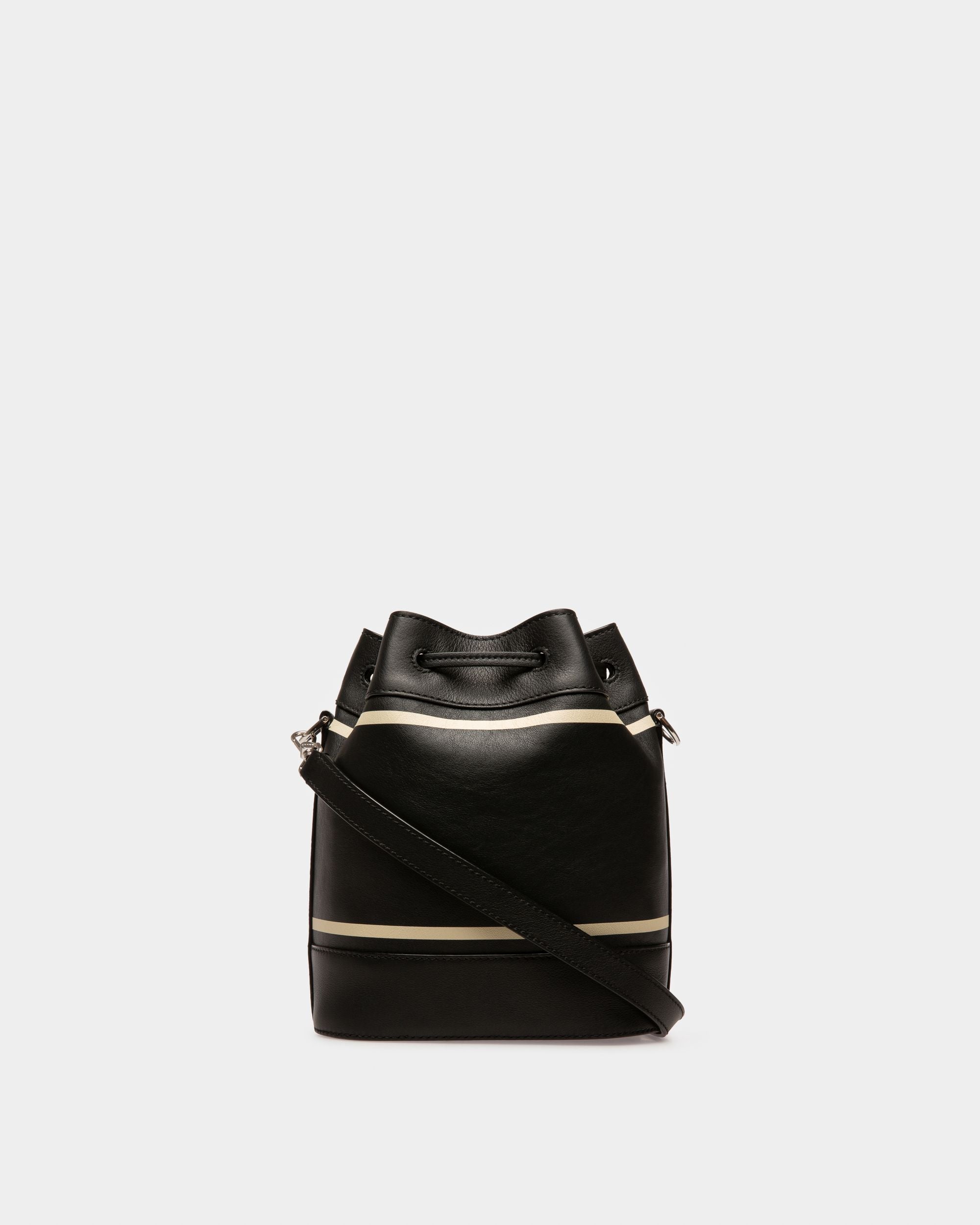 Cleoh Bolso Tipo Saco En Piel De Color Negro - Mujer - Bally - 03