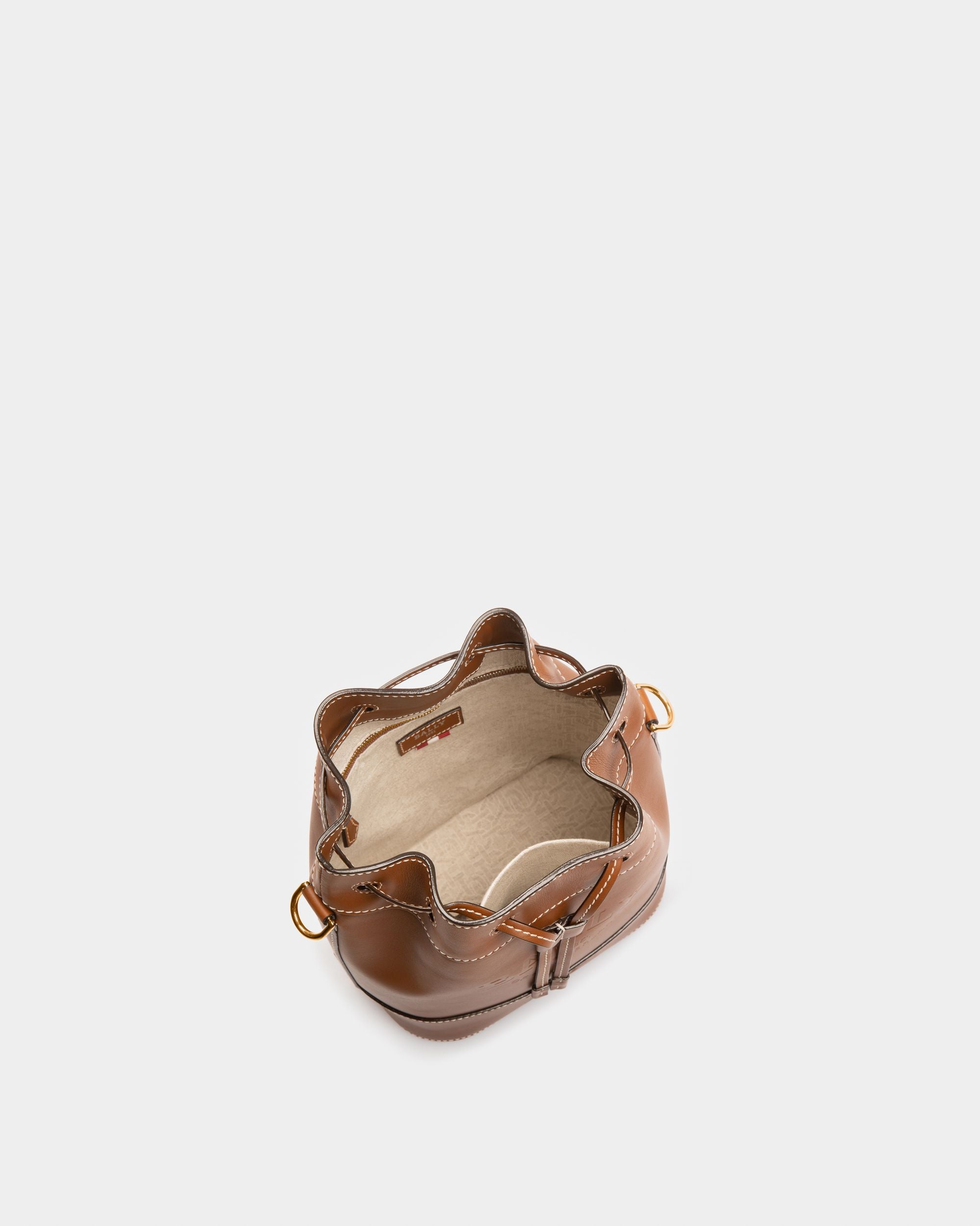 Cleoh Bolso Bombonera De Piel De Color Marrón - Mujer - Bally - 04