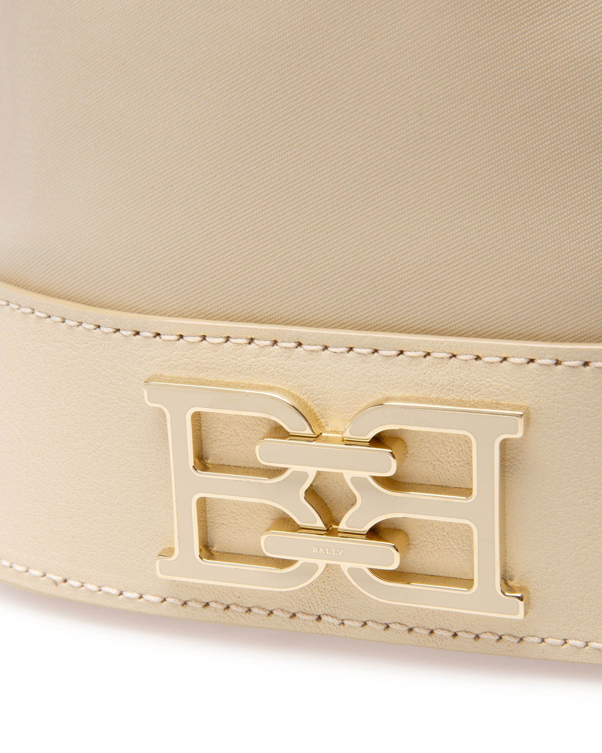 Eoh Small Bolso Bombonera De Nailon En Beige Claro - Mujer - Bally - 05