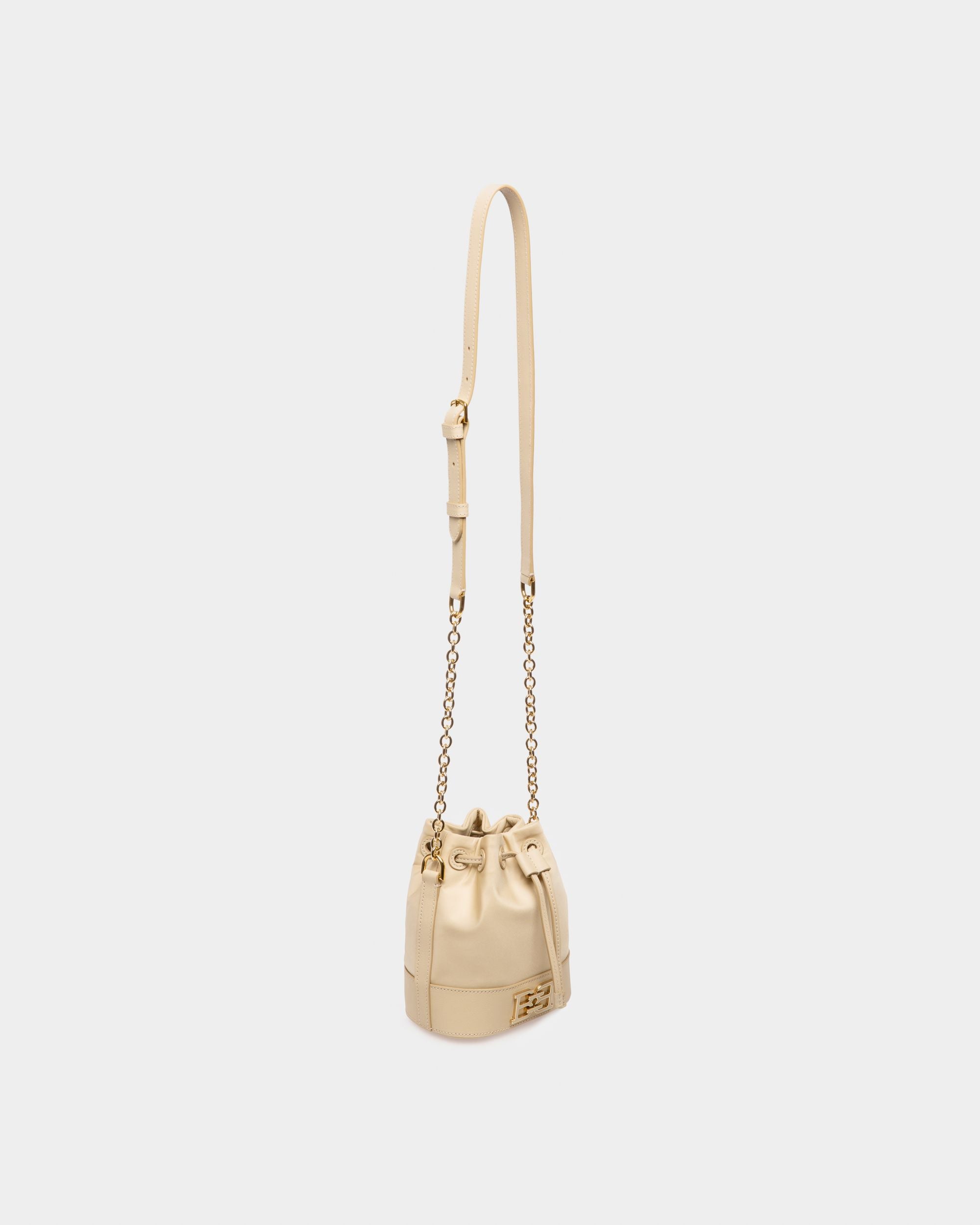 Eoh Small Bolso Bombonera De Nailon En Beige Claro - Mujer - Bally - 06