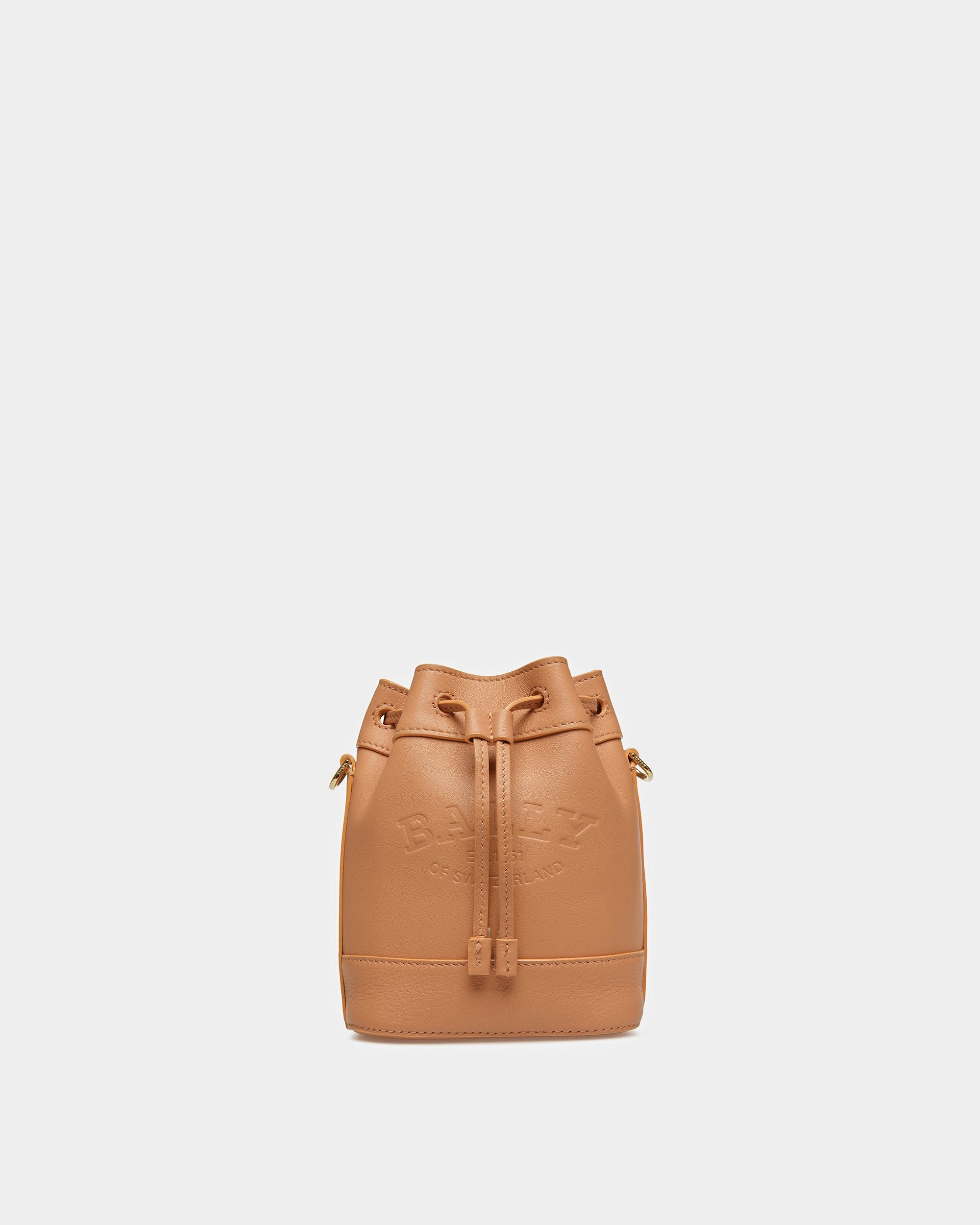 Cleoh Xs Bolso Cubo De Piel En Melocotón - Mujer - Bally - 01