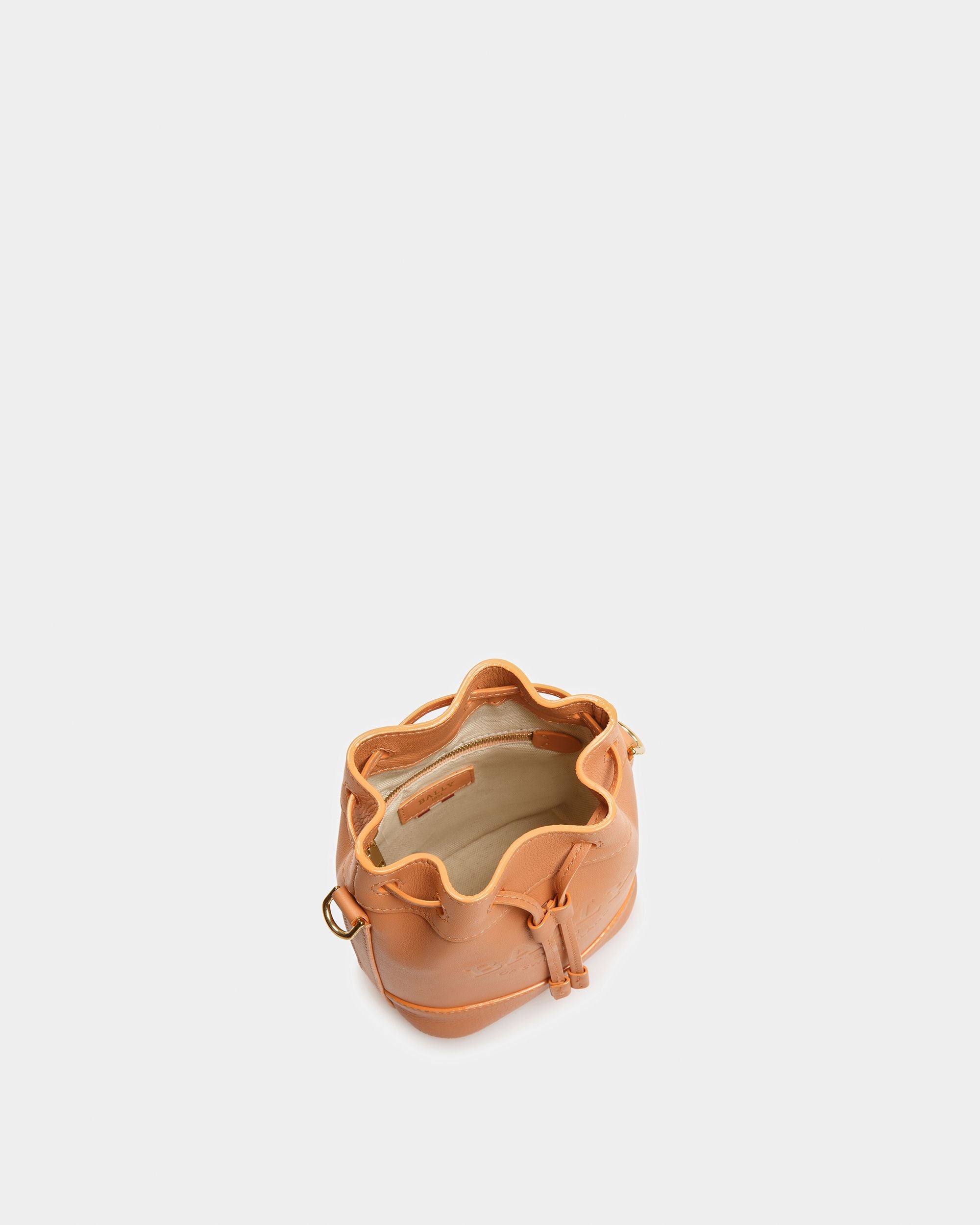 Cleoh Xs Bolso Cubo De Piel En Melocotón - Mujer - Bally - 03
