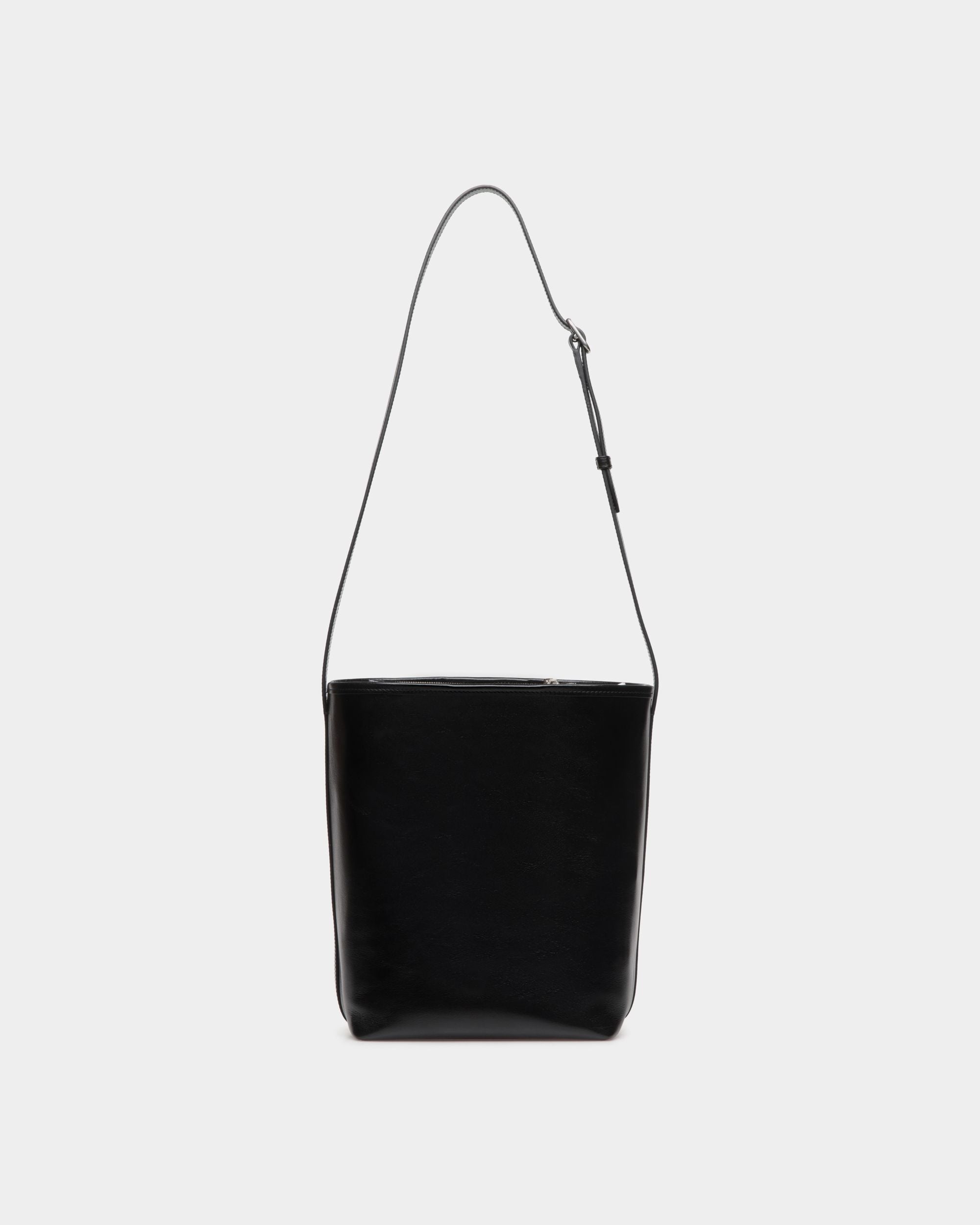 Bolso Cubo Beckett De Piel Negra - Mujer - Bally - 03