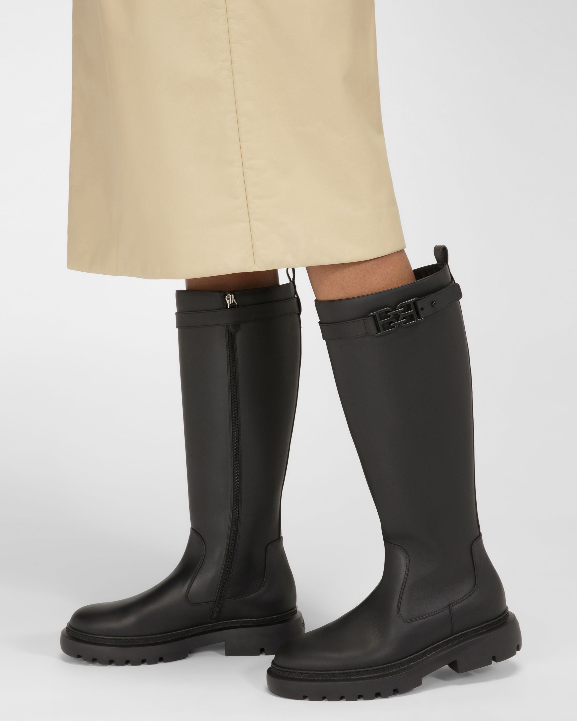 Gaila Botines En Piel Negra - Mujer - Bally - 02