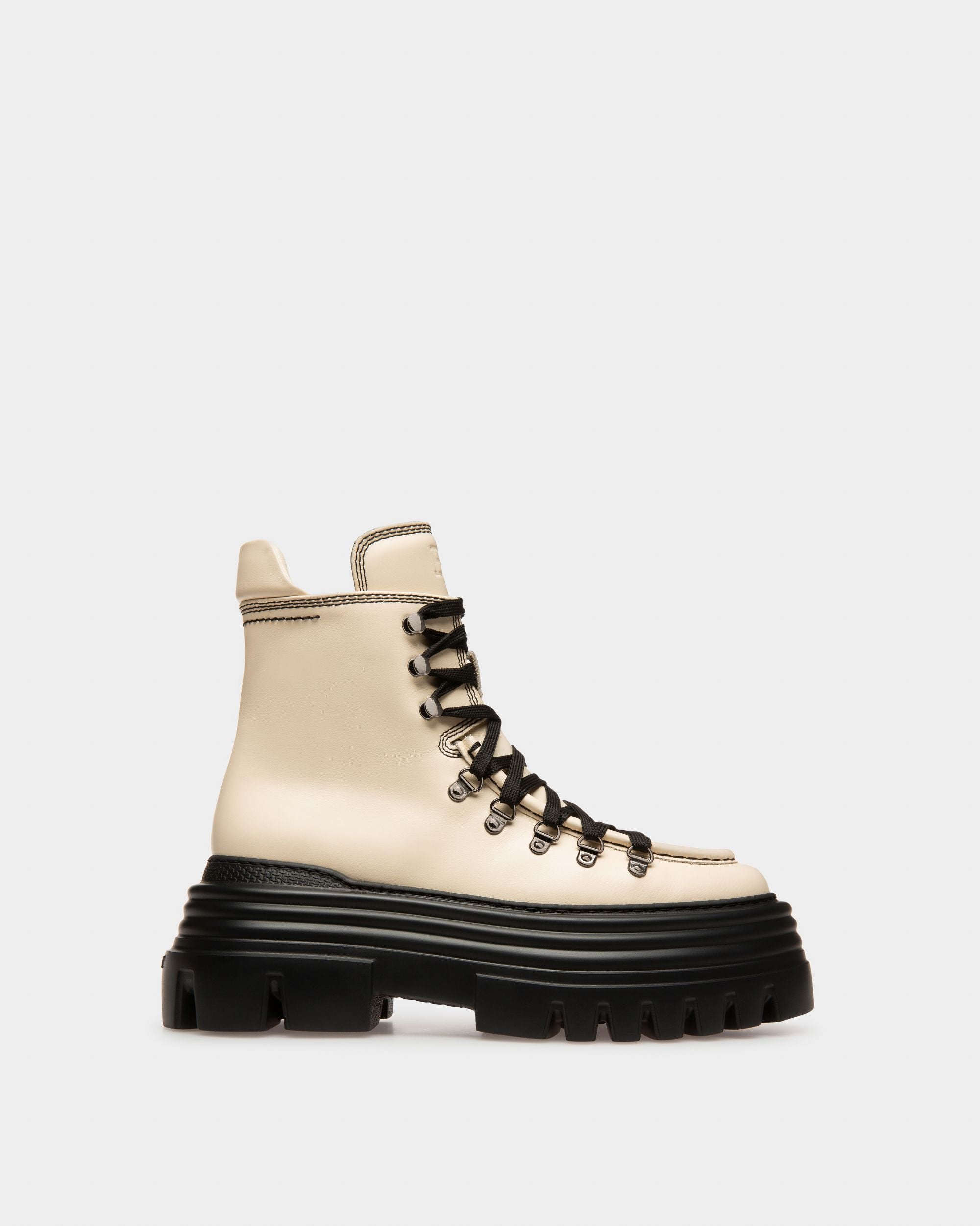 Bota Valais Cliff De Piel Blanca - Mujer - Bally - 01