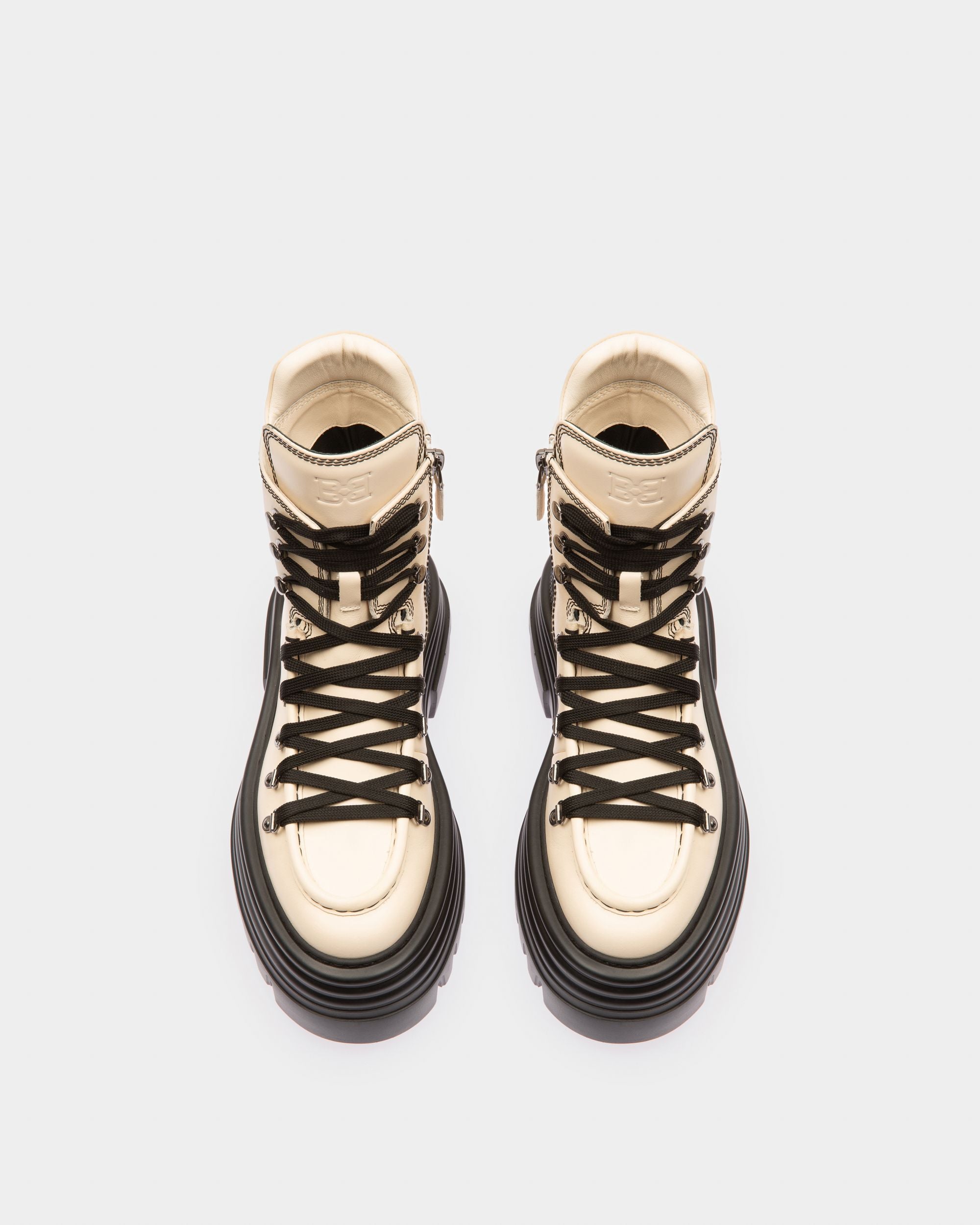 Bota Valais Cliff De Piel Blanca - Mujer - Bally - 02