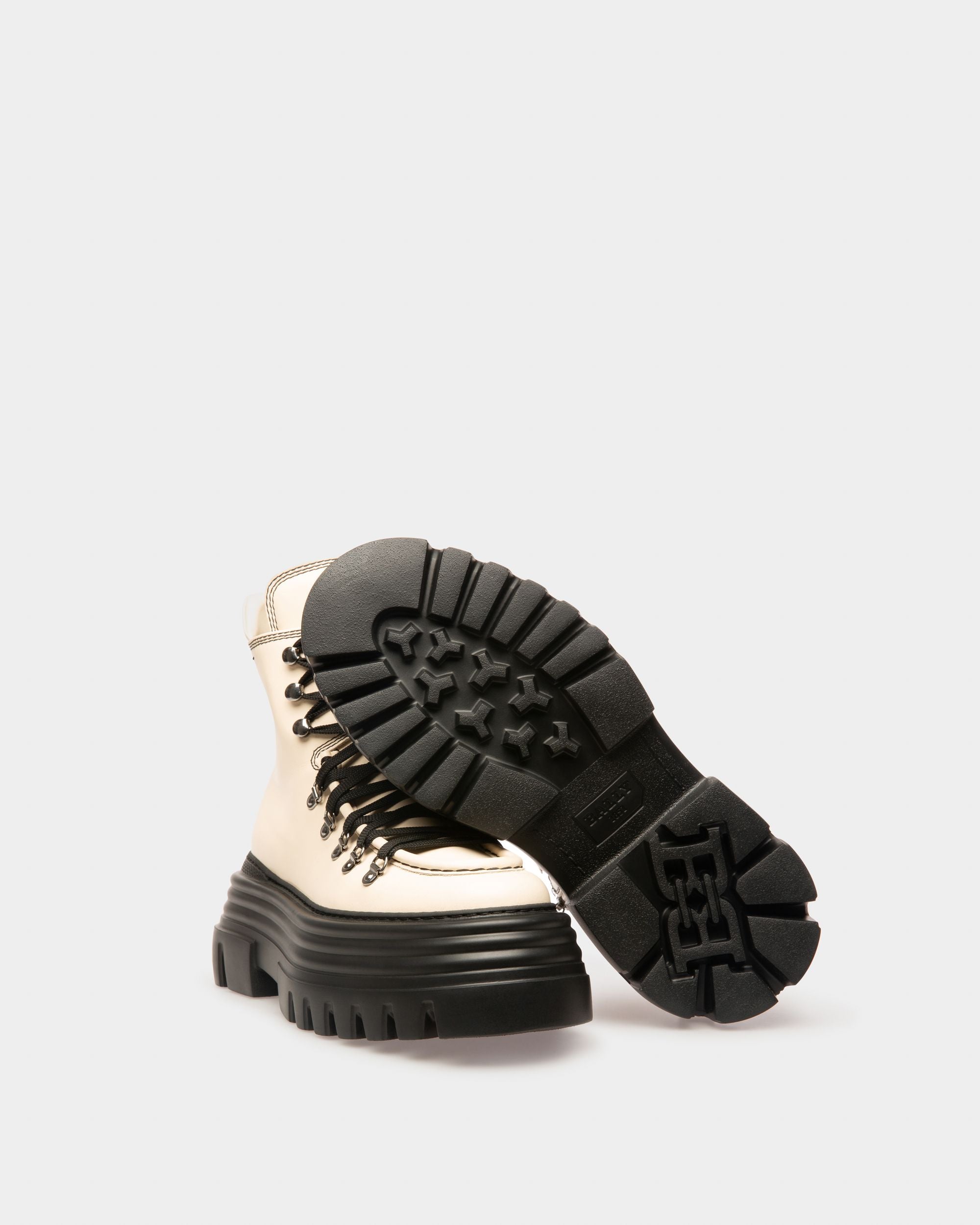 Bota Valais Cliff De Piel Blanca - Mujer - Bally - 04