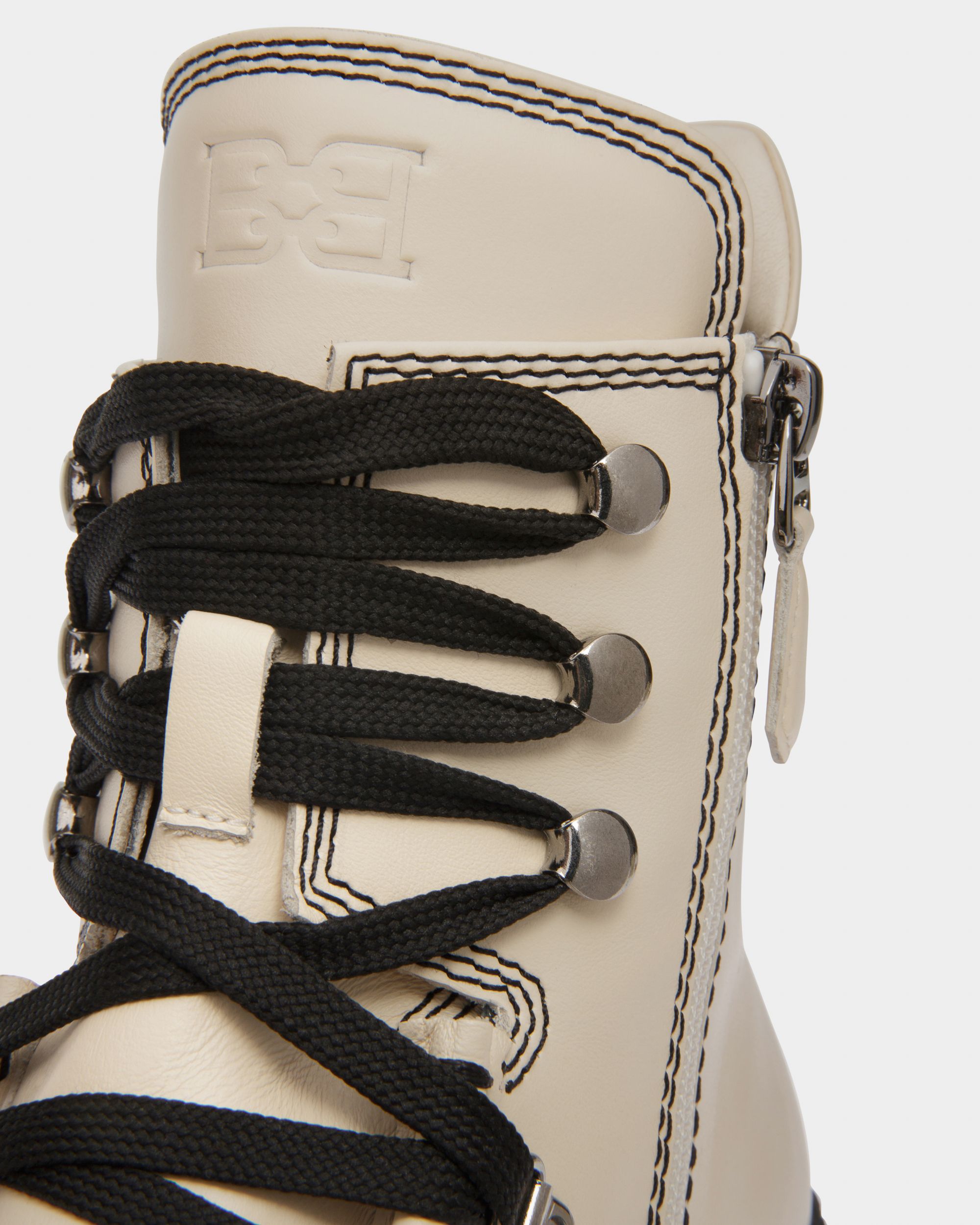 Bota Valais Cliff De Piel Blanca - Mujer - Bally - 05