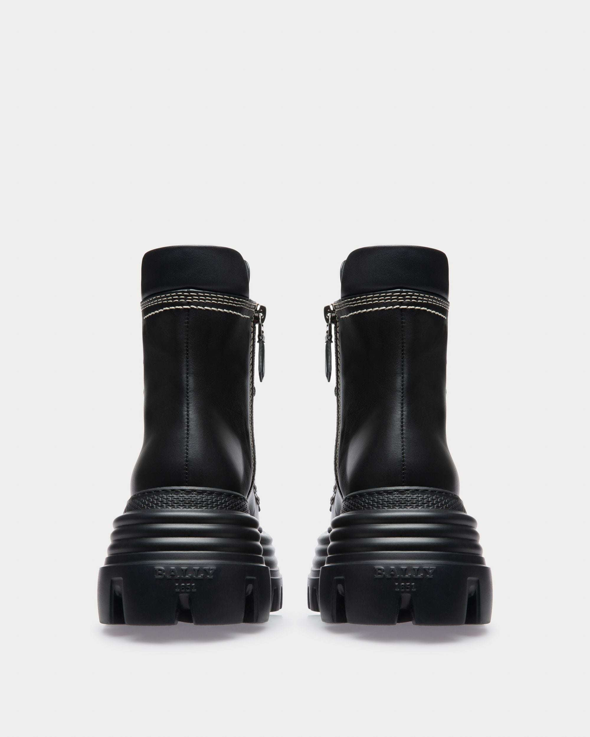 Graciella Botines En Cuero De Color Negro - Mujer - Bally - 03